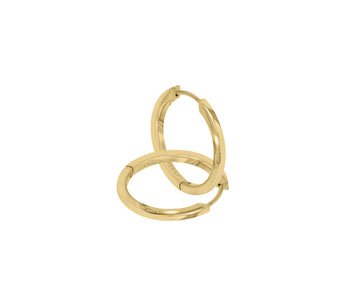 Solid Gold Baby Hoops