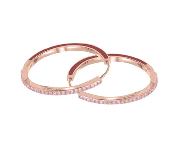 Gem Glazed Enamel Hoops