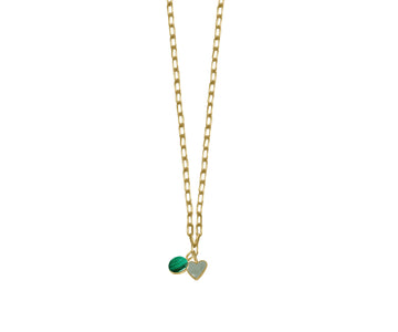 Malachite With Green Heart