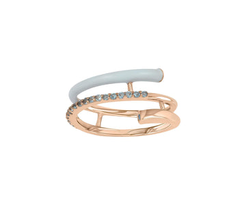 Wrap Up Gem Ring - Powder Blue