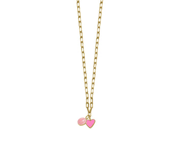 Rose Quartz With Pink Heart