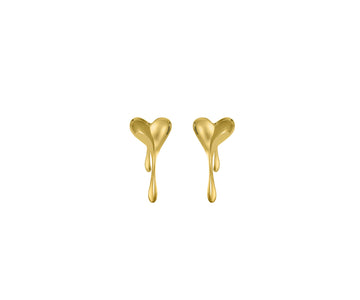 Melting Heart Solid Earrings