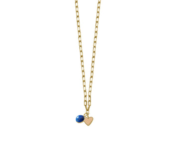 Lapis Lazuli With Beige Heart
