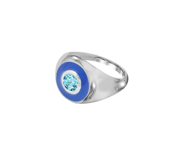 Eyes On Me Signet - Swiss Blue