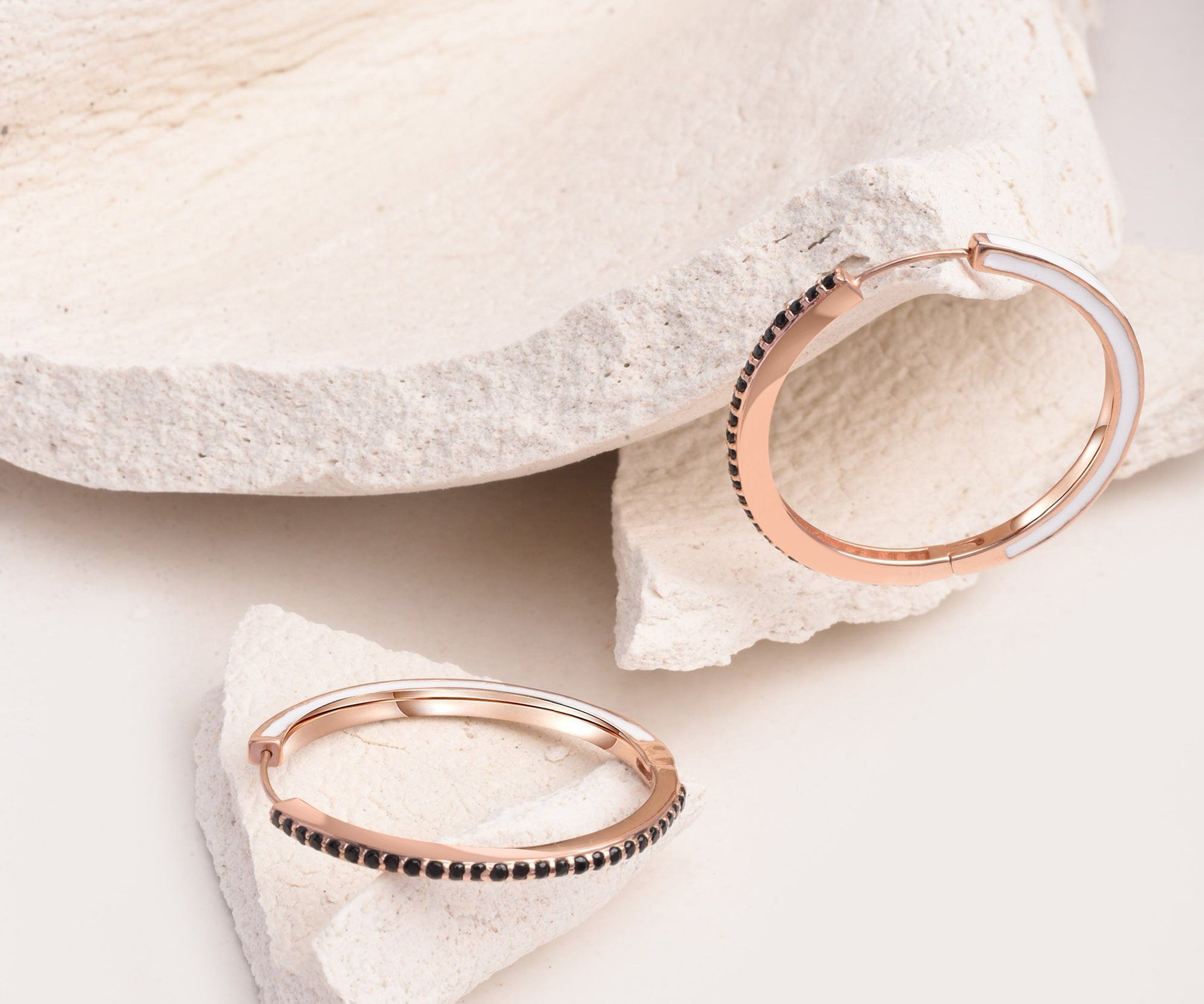 Gem Glazed Enamel Hoops