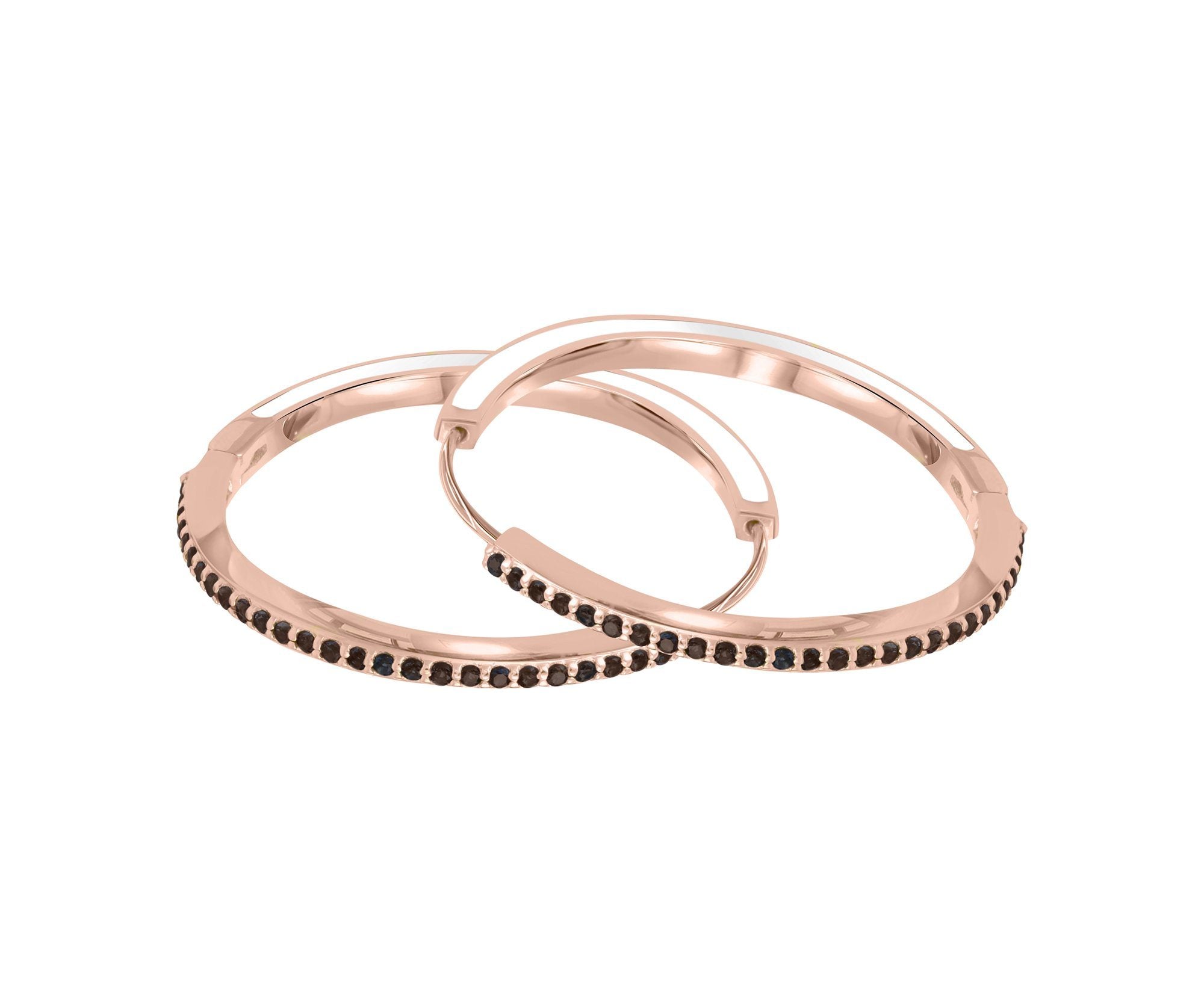 Gem Glazed Enamel Hoops