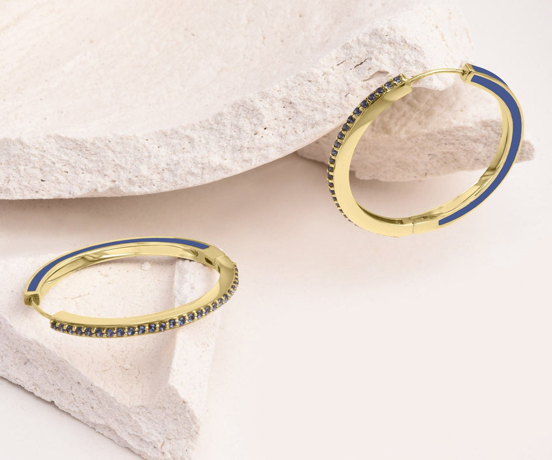 Gem Glazed Enamel Hoops
