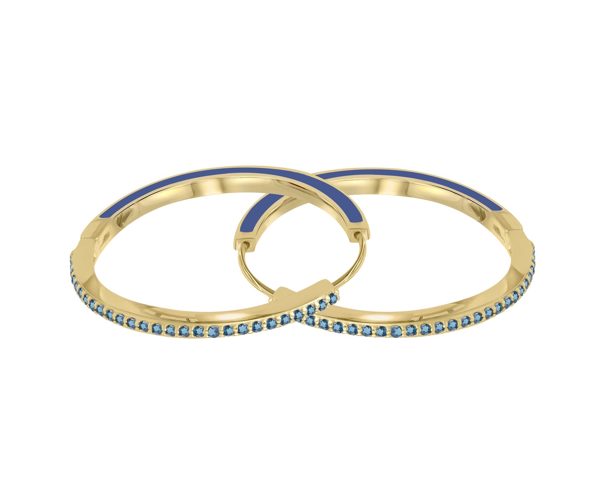 GLAZED GEM ENAMEL HOOPS