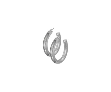 Silver Gina hoops
