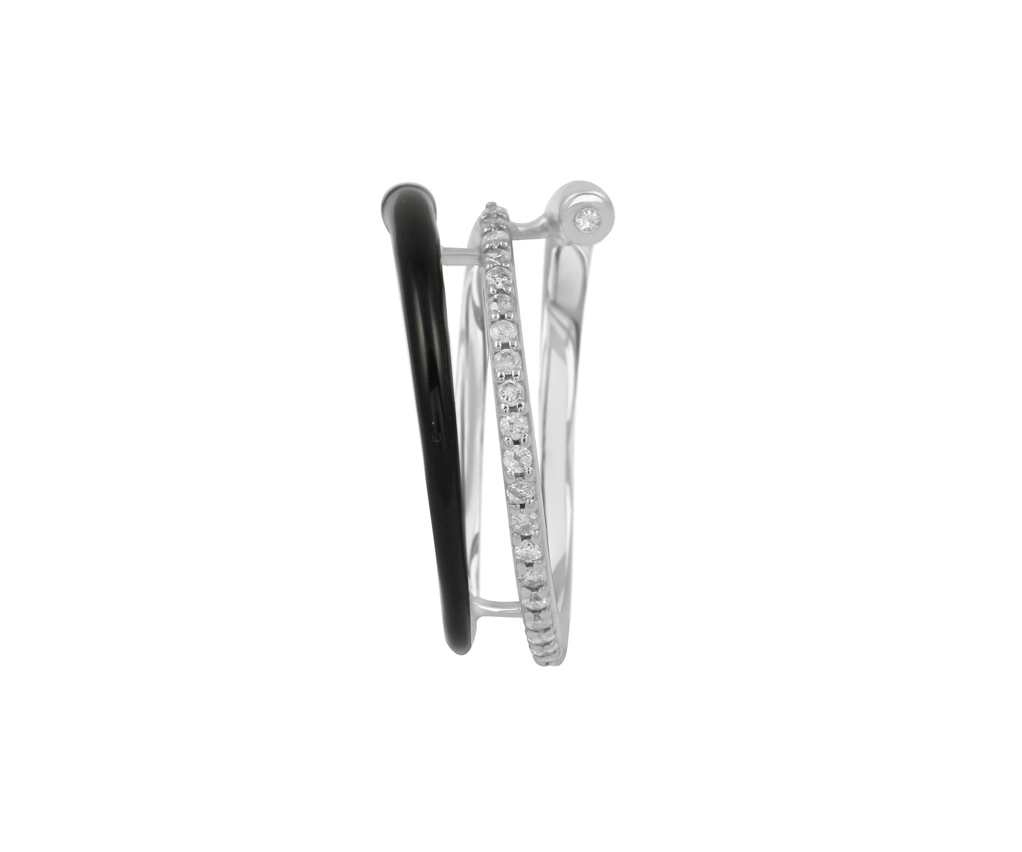 Wrap Up Gem Ring - Black