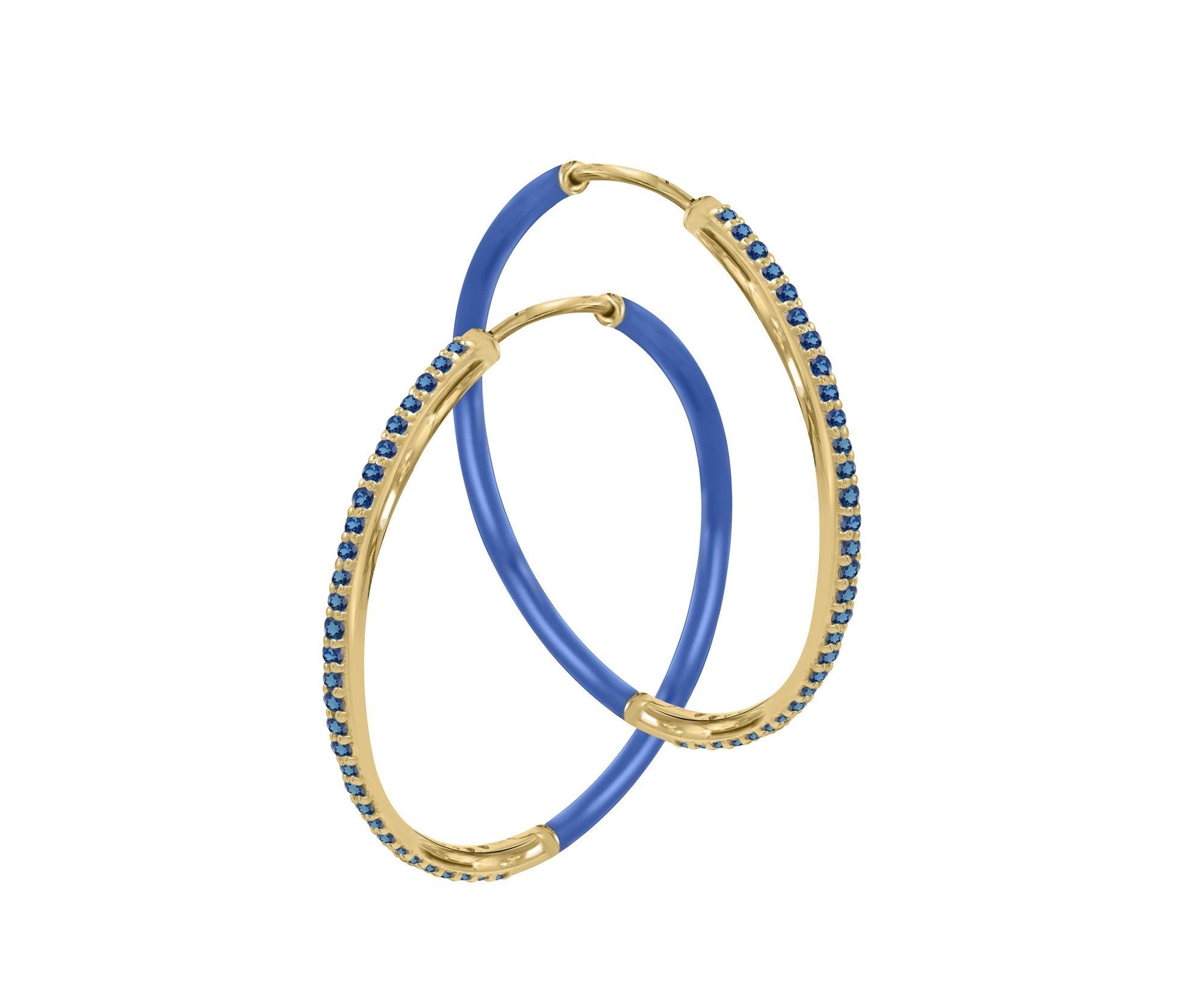 Even-Steven Gem Enamel Hoops