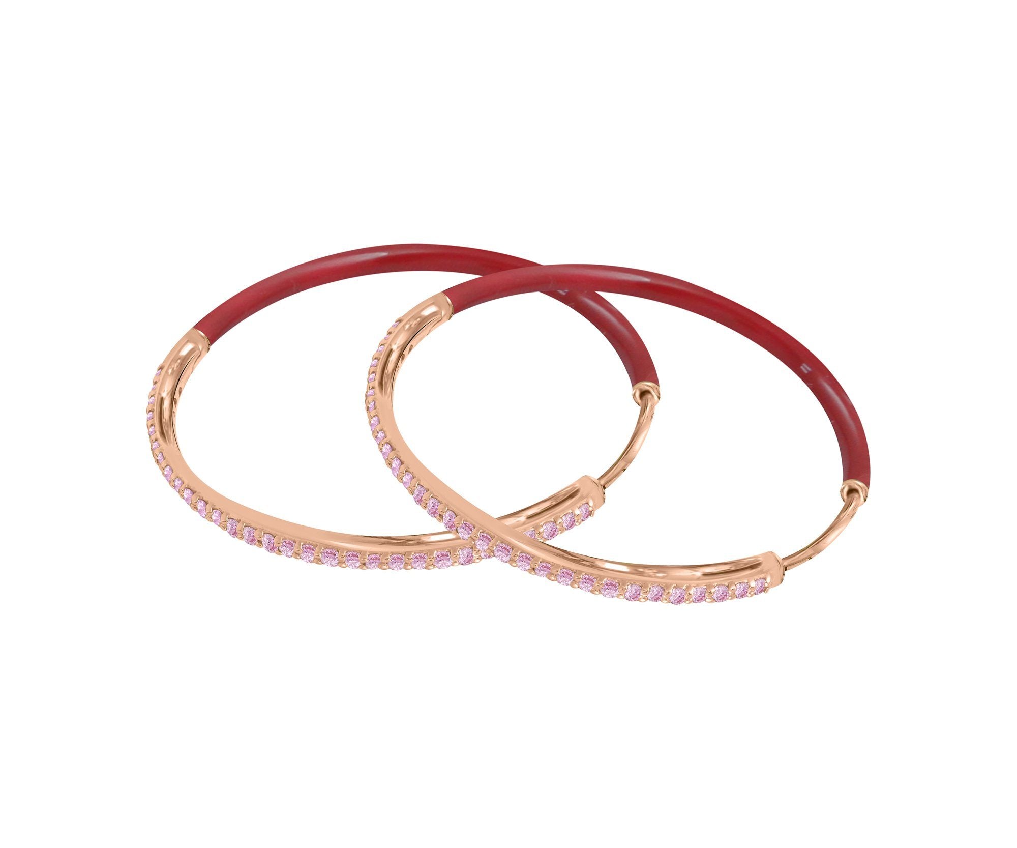Even-Steven Gem Enamel Hoops