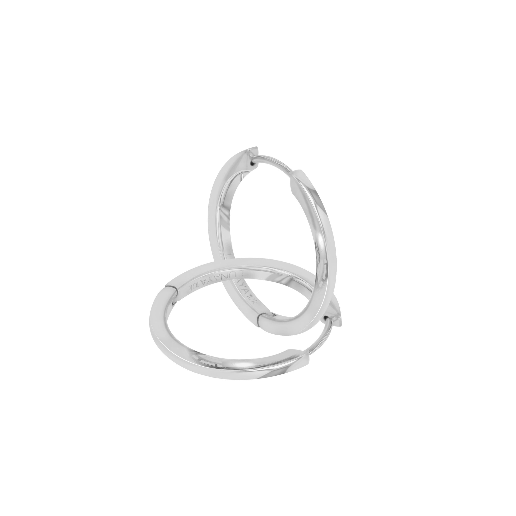 Solid Silver Hoops