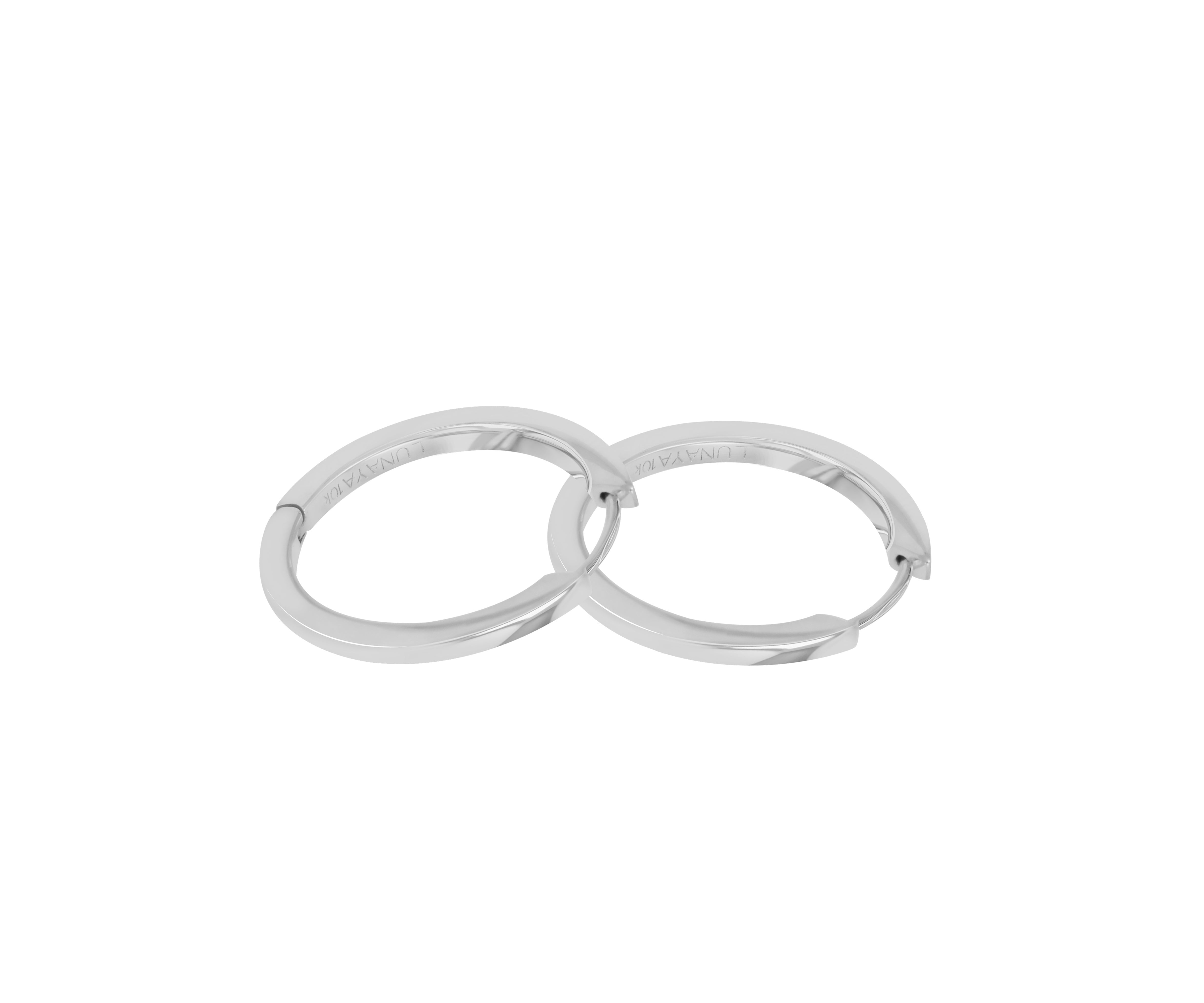 Solid Silver Hoops