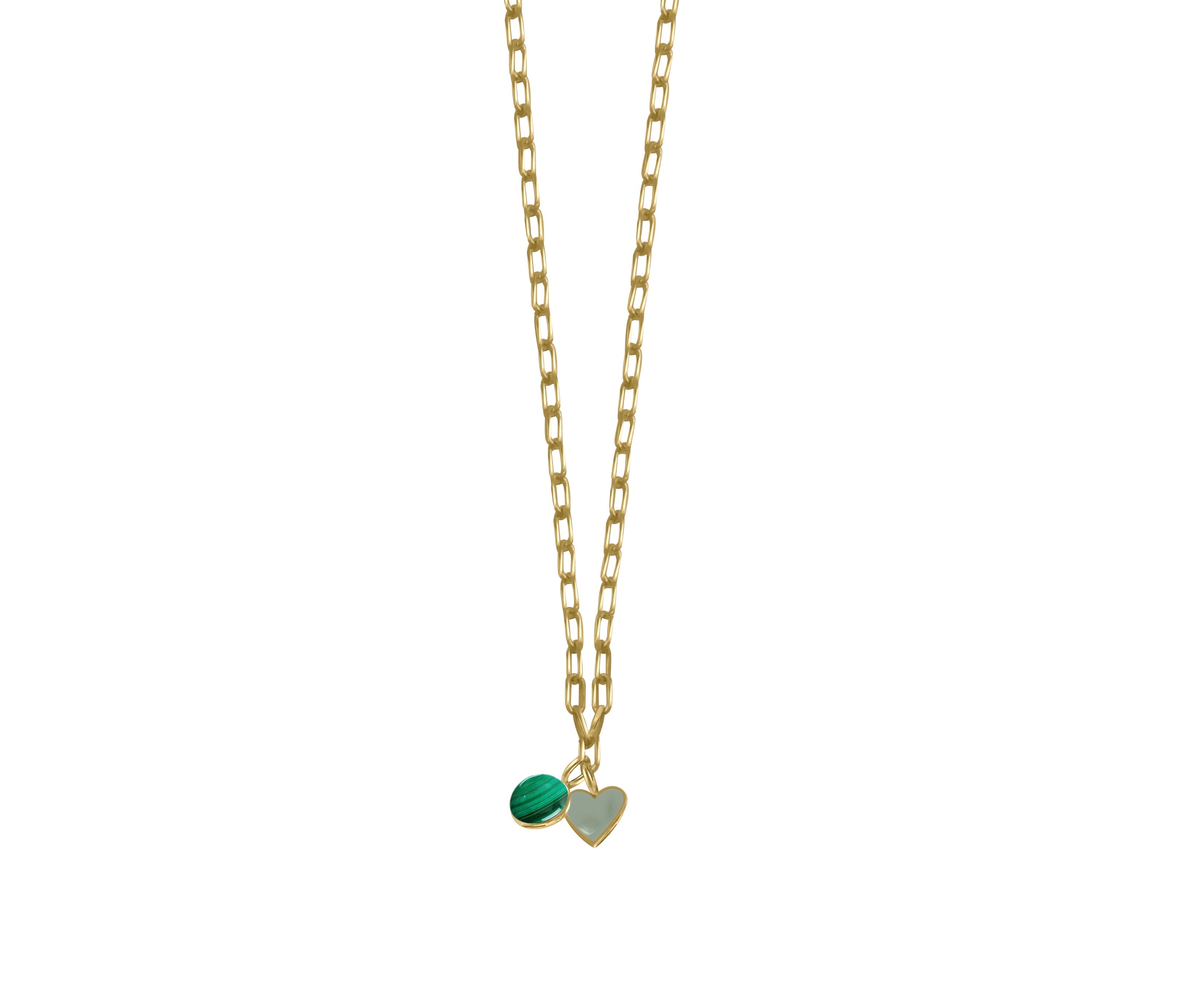 Malachite With Green Heart