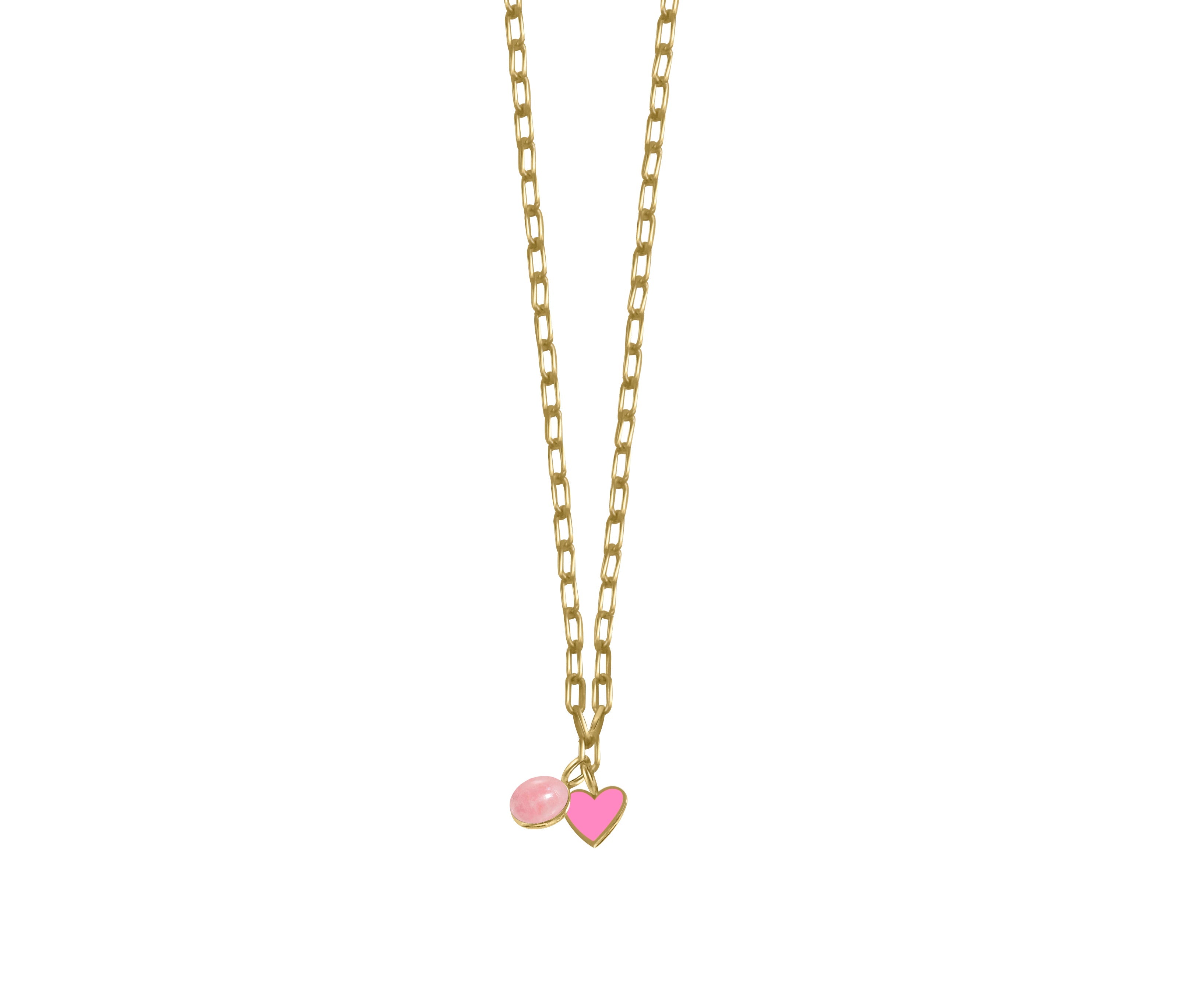 Rose Quartz With Pink Heart