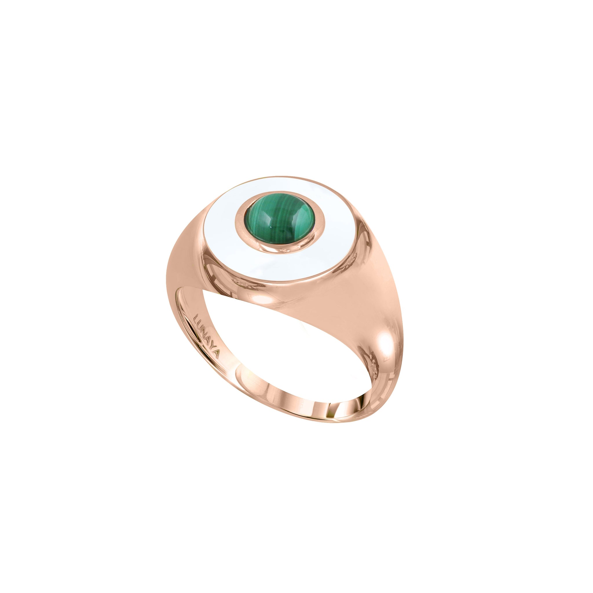 Eyes On Me Signet - Malachite