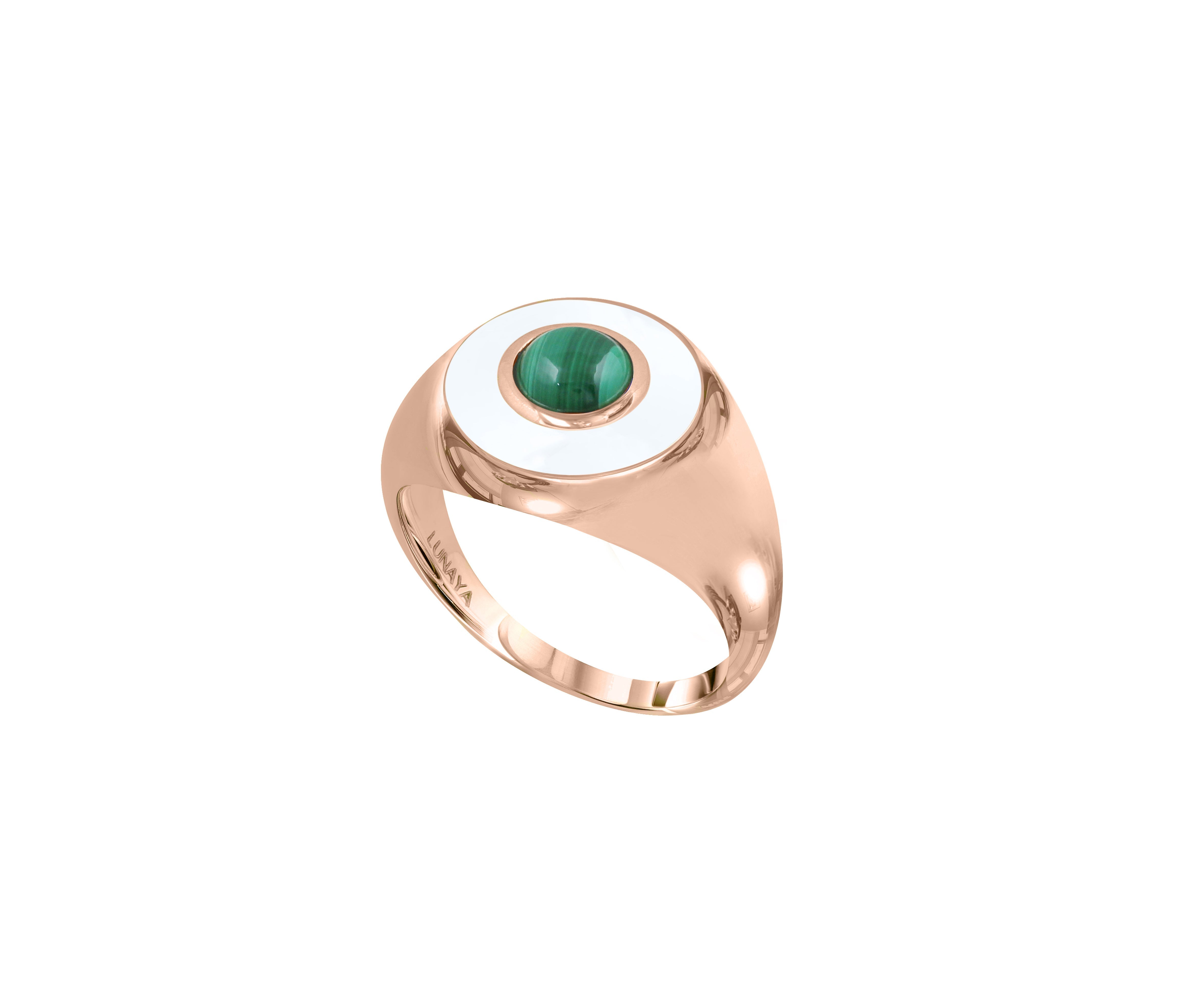 Eyes On Me Signet - Malachite