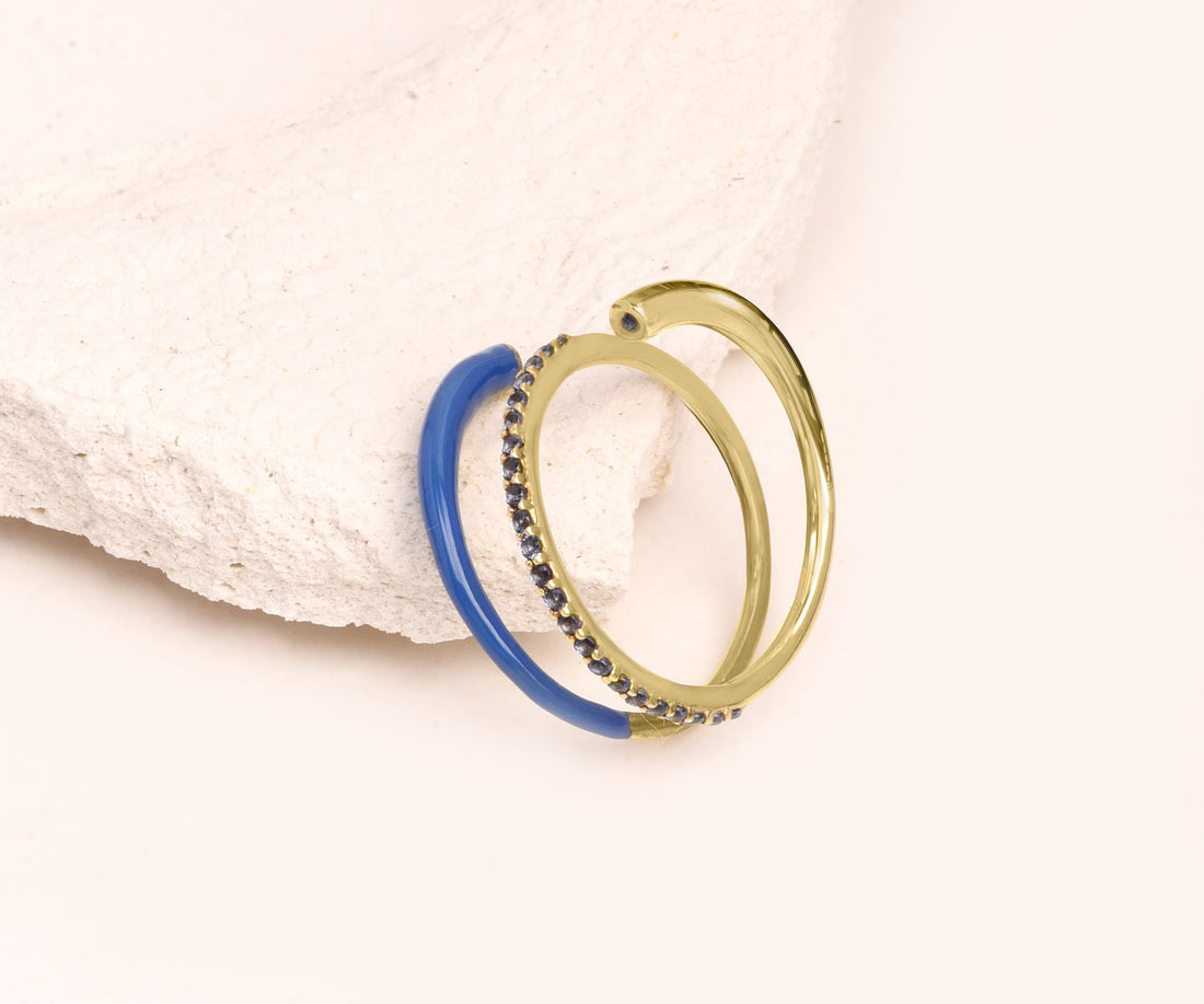 Wrap Up Gem Ring - Blue