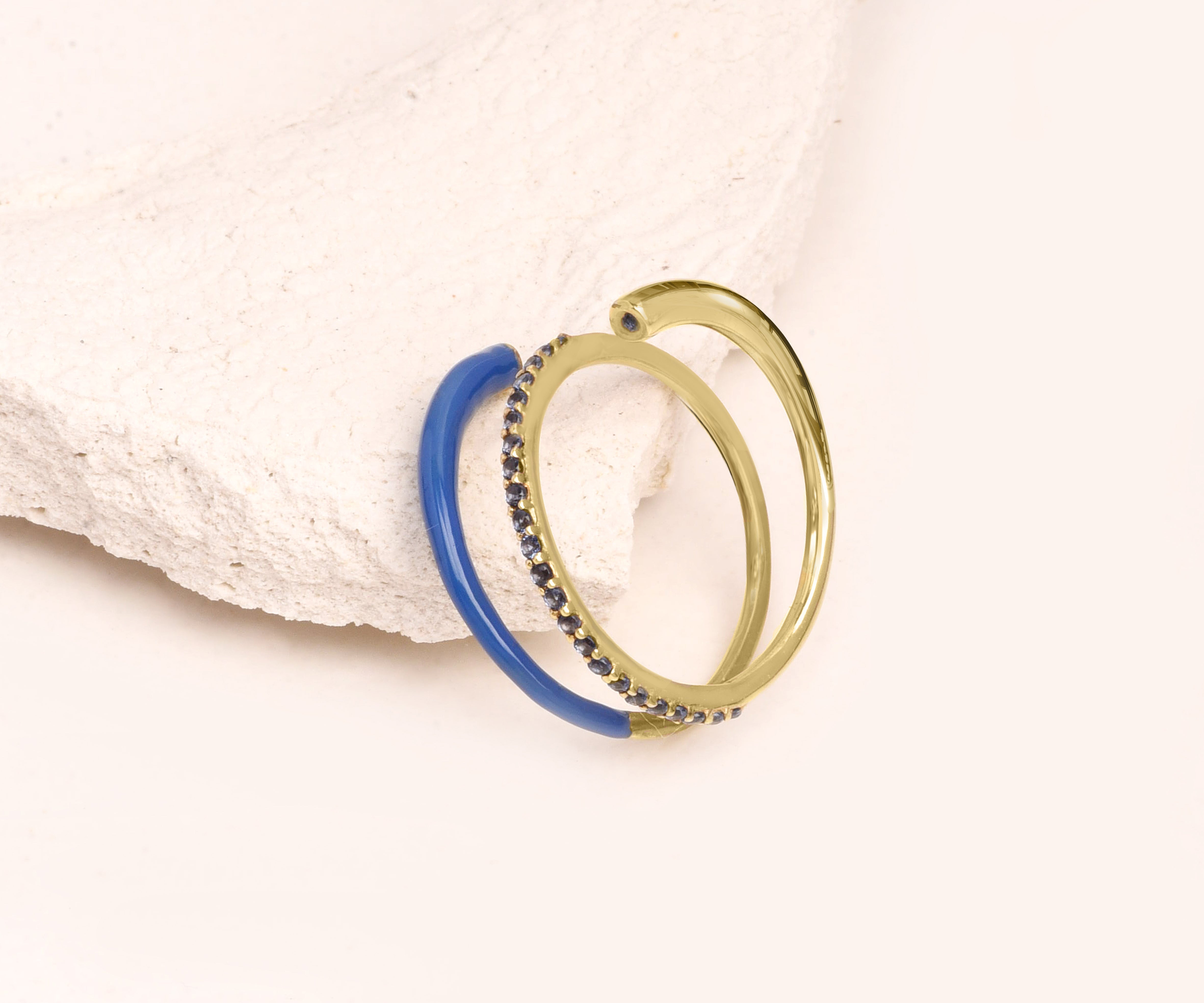 Wrap Up Gem Ring - Blue