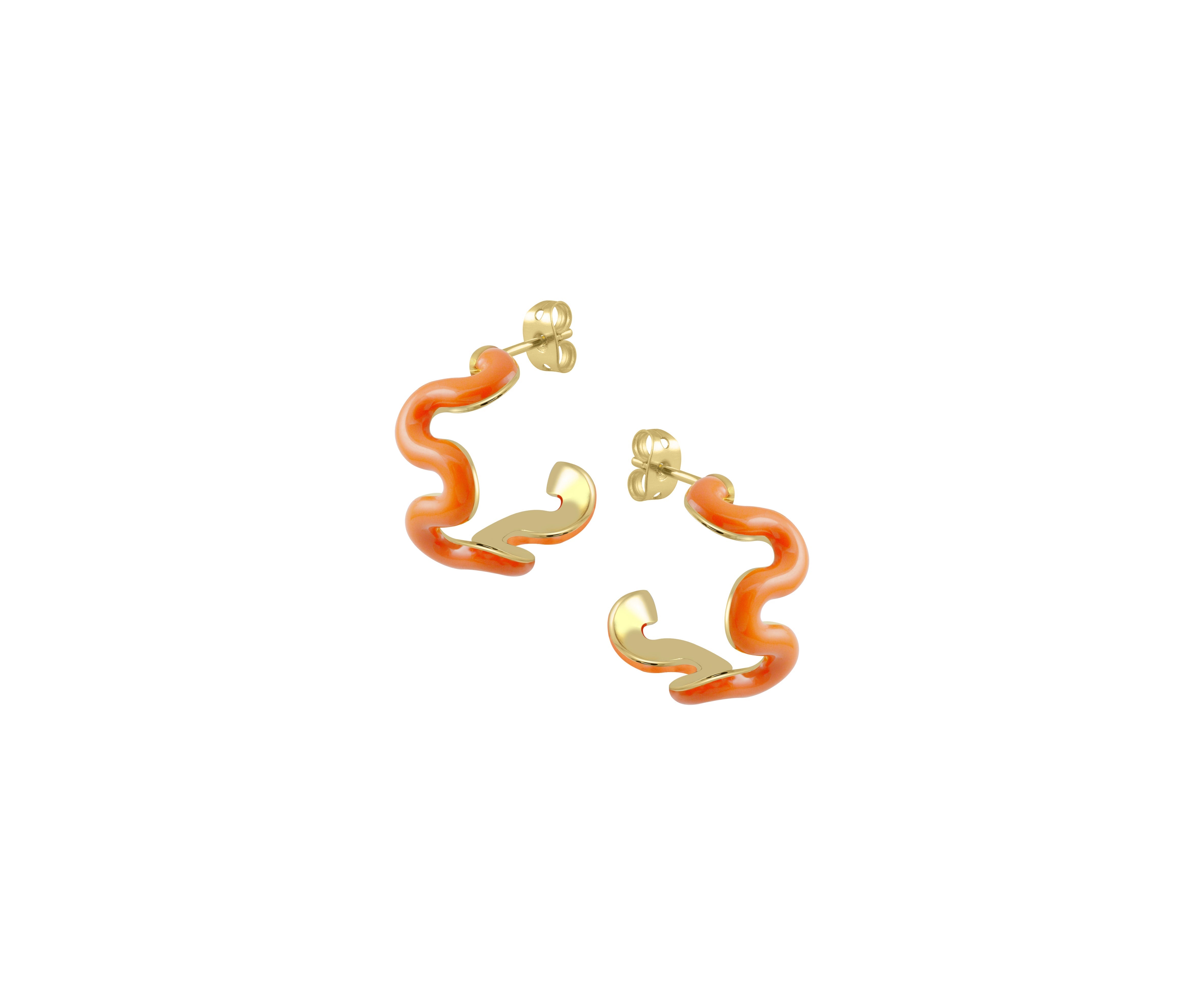 Swirl Enamel Hoops