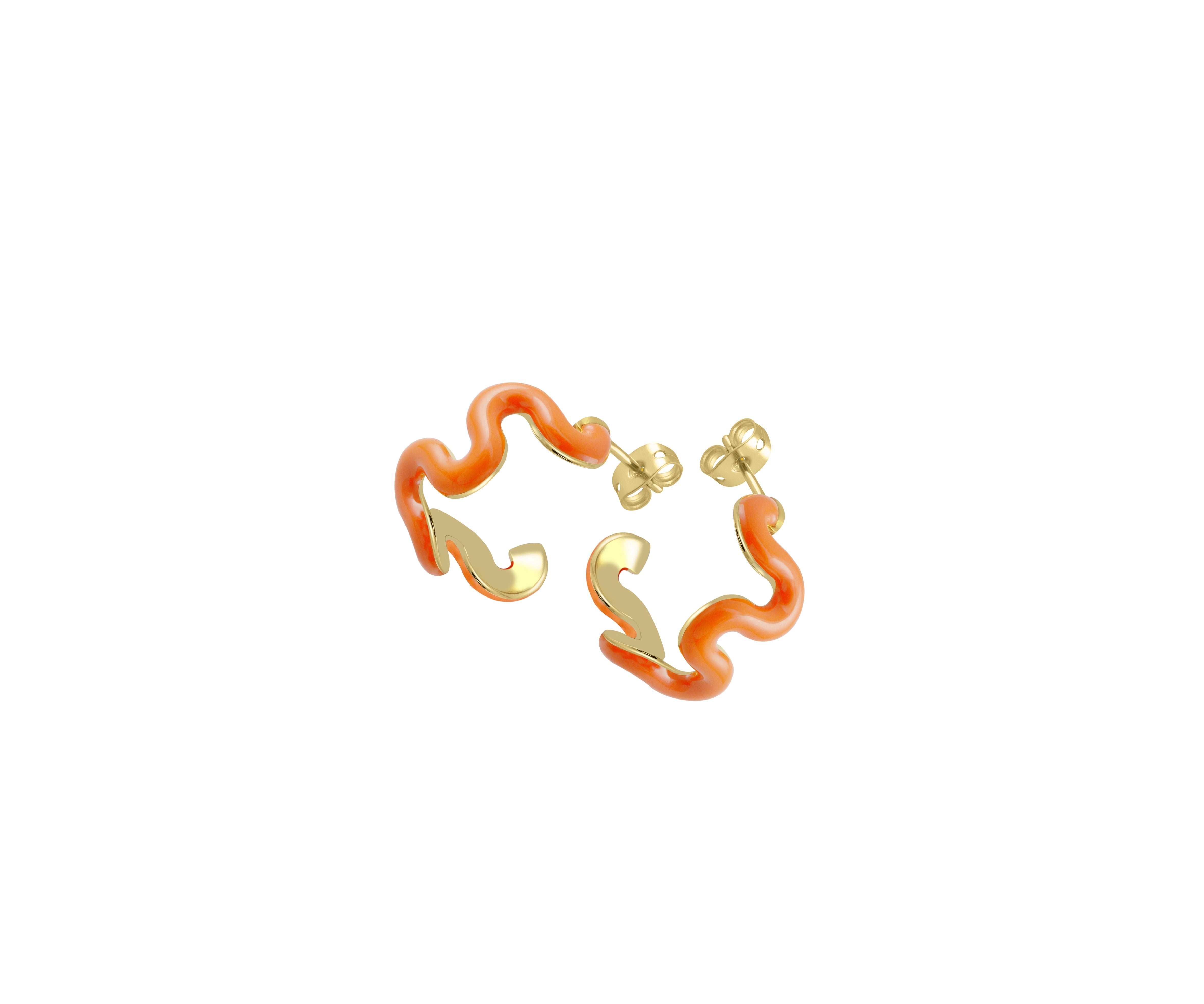 Swirl Enamel Hoops