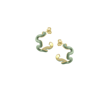 Swirl Enamel Hoops