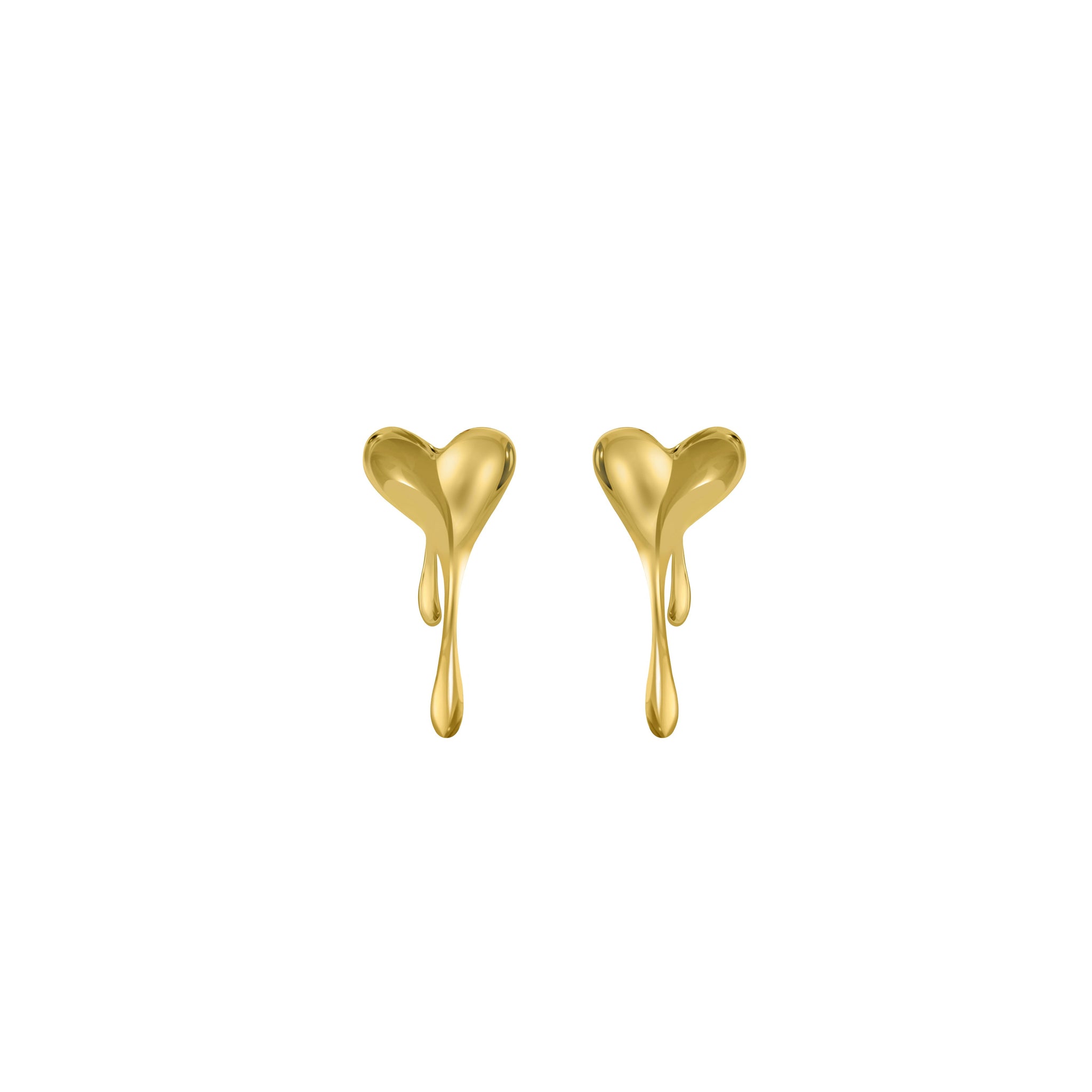 Melting Heart Solid Earrings
