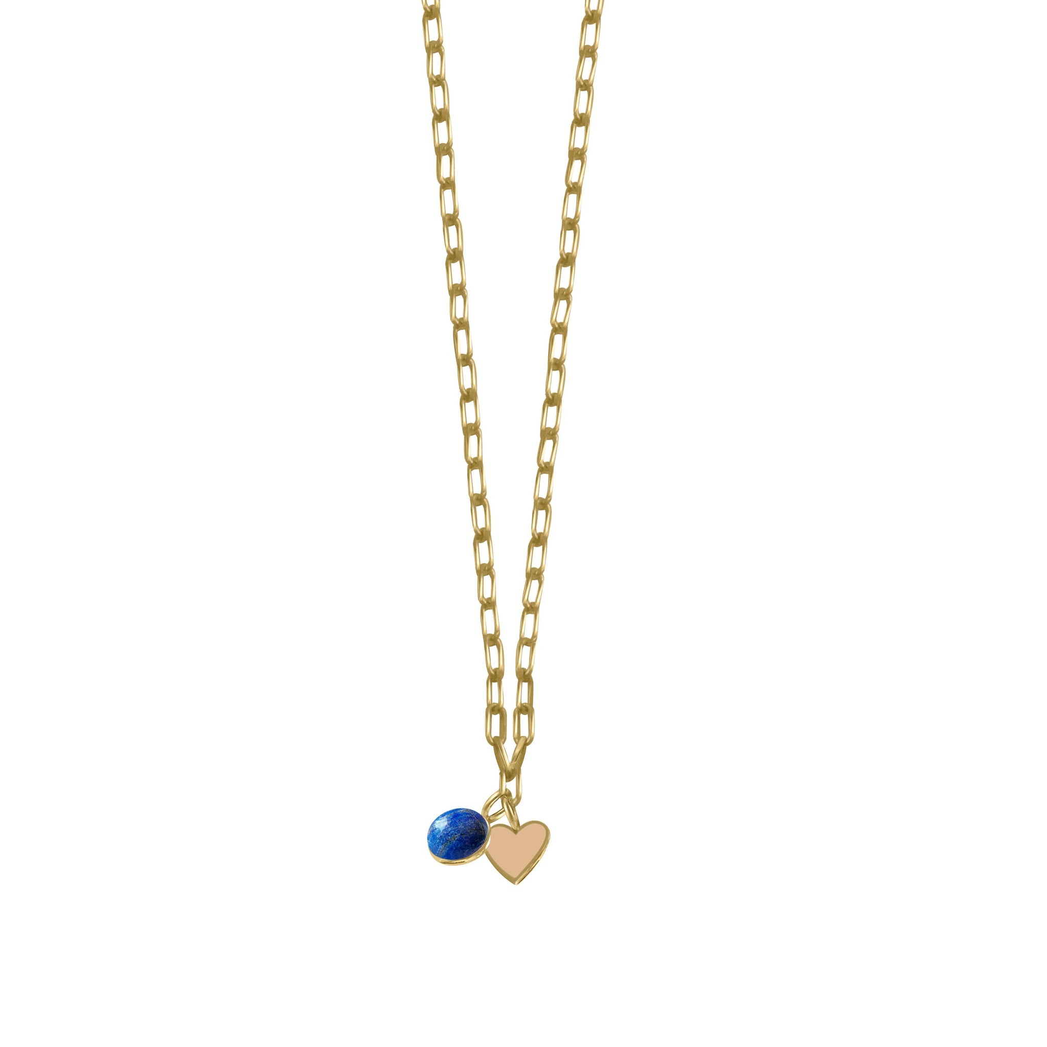Lapis Lazuli With Beige Heart