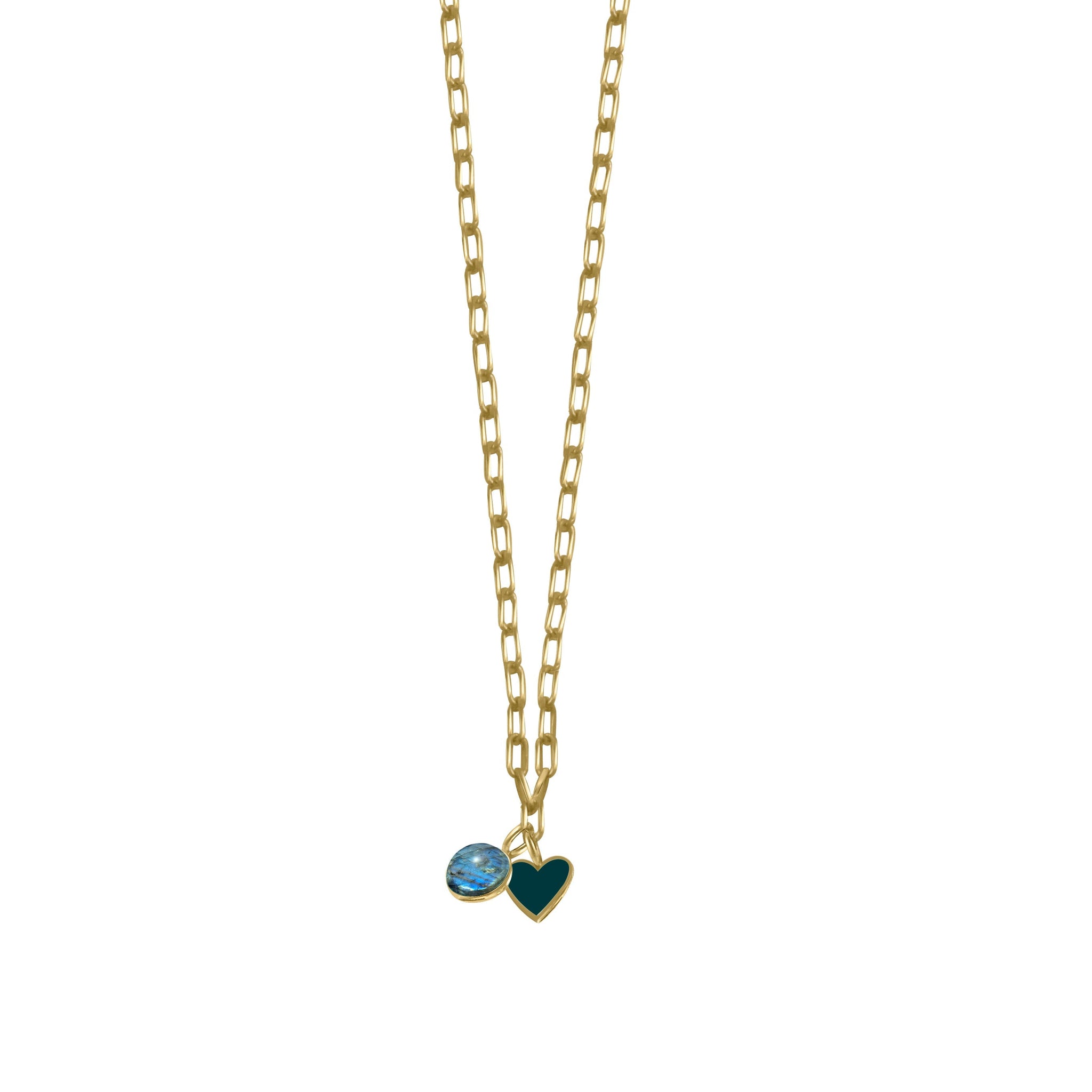 Labradorite With Green Heart