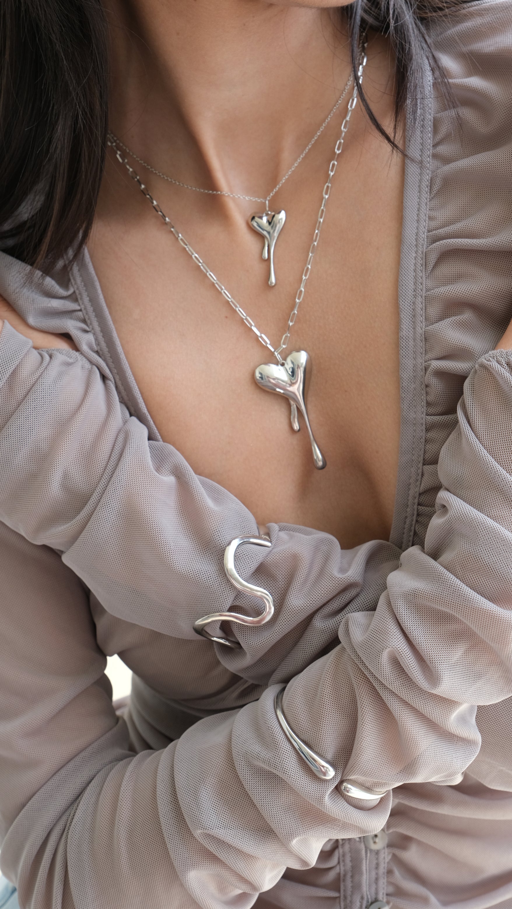 Swirl Cuff Solid (Silver)