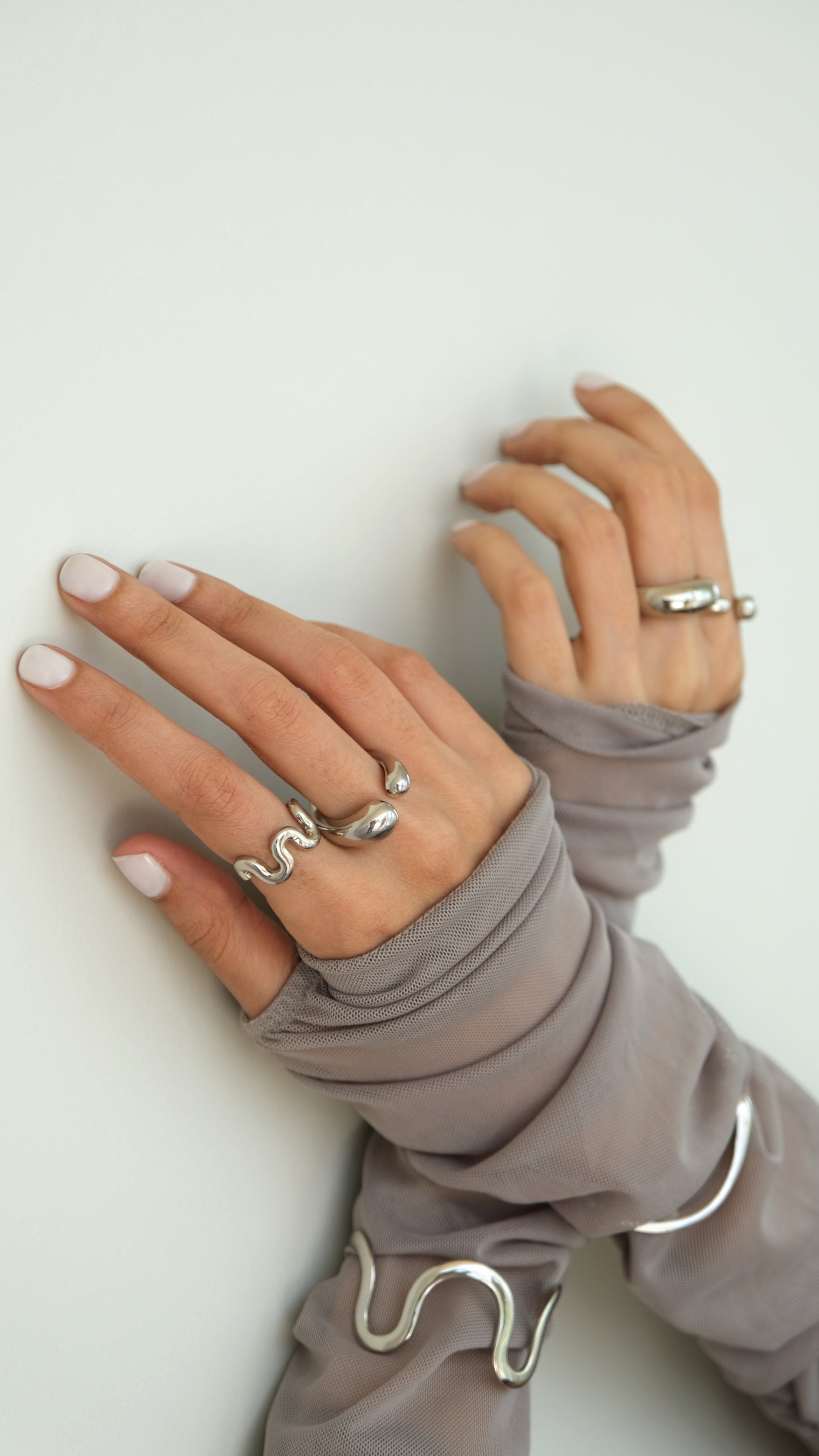 Swirl Solid Band (Silver)