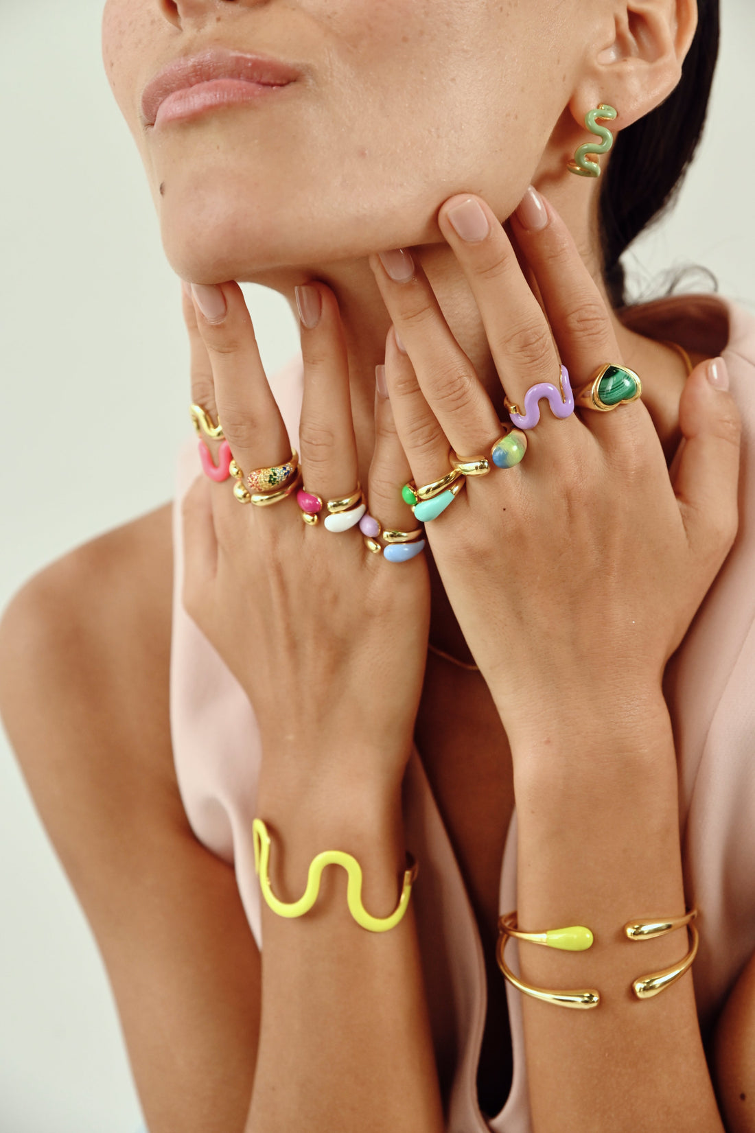 Swirl Cuff - Enamel