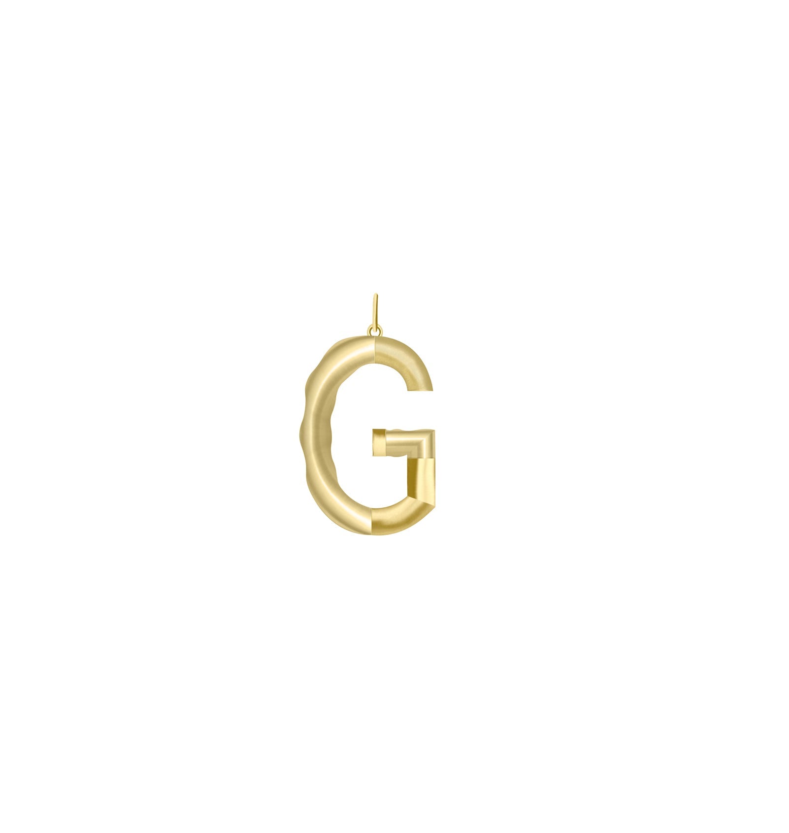 XL Solid Initial with Chain