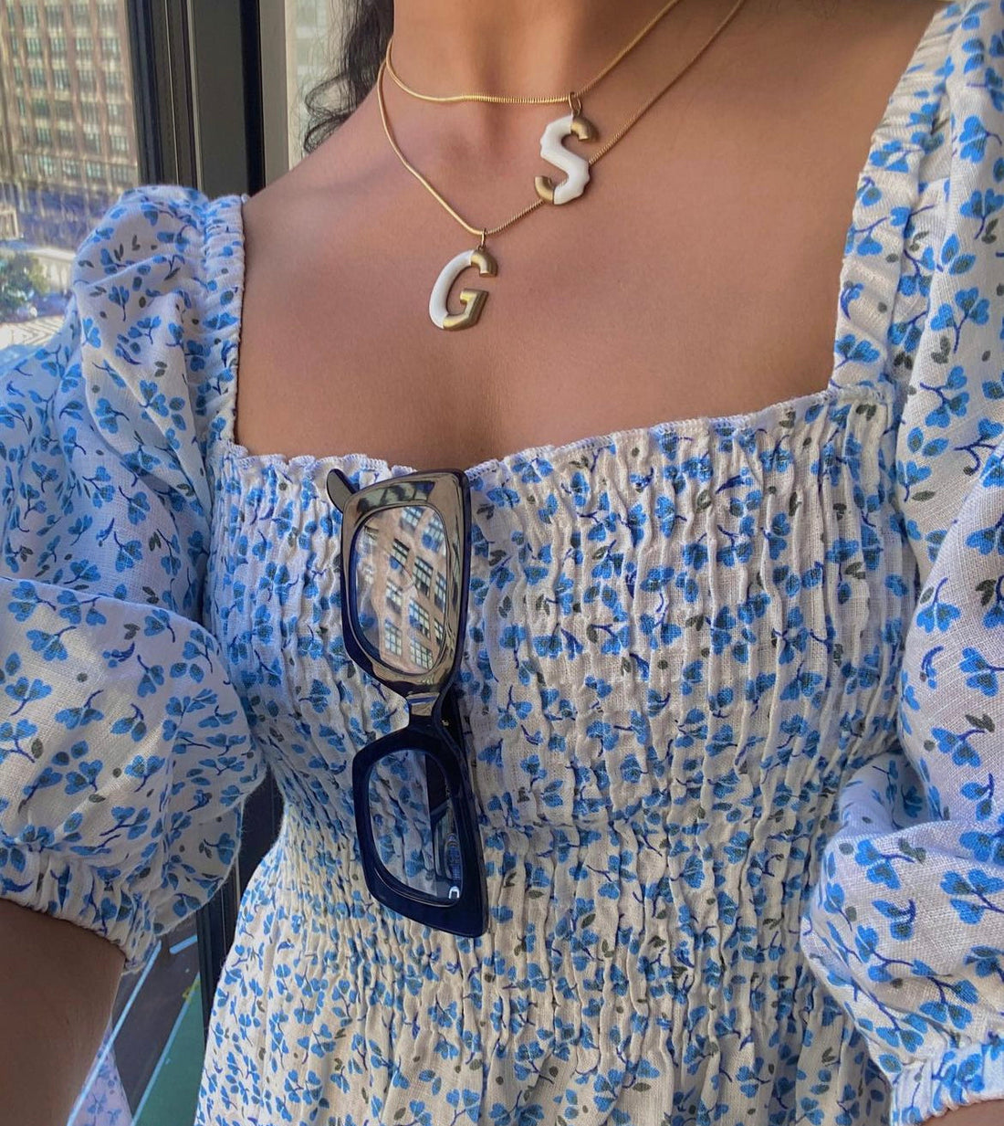 XL Pop Initial with Chain