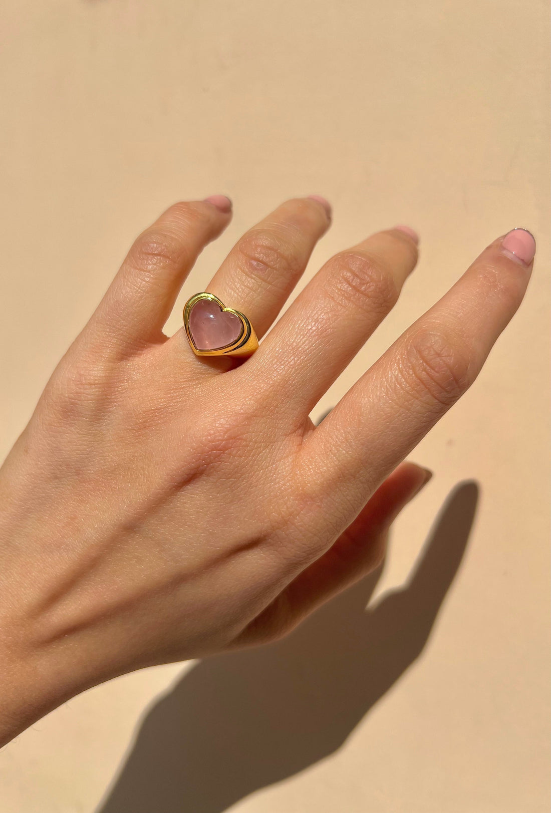 Lovers Signet - Rose Quartz