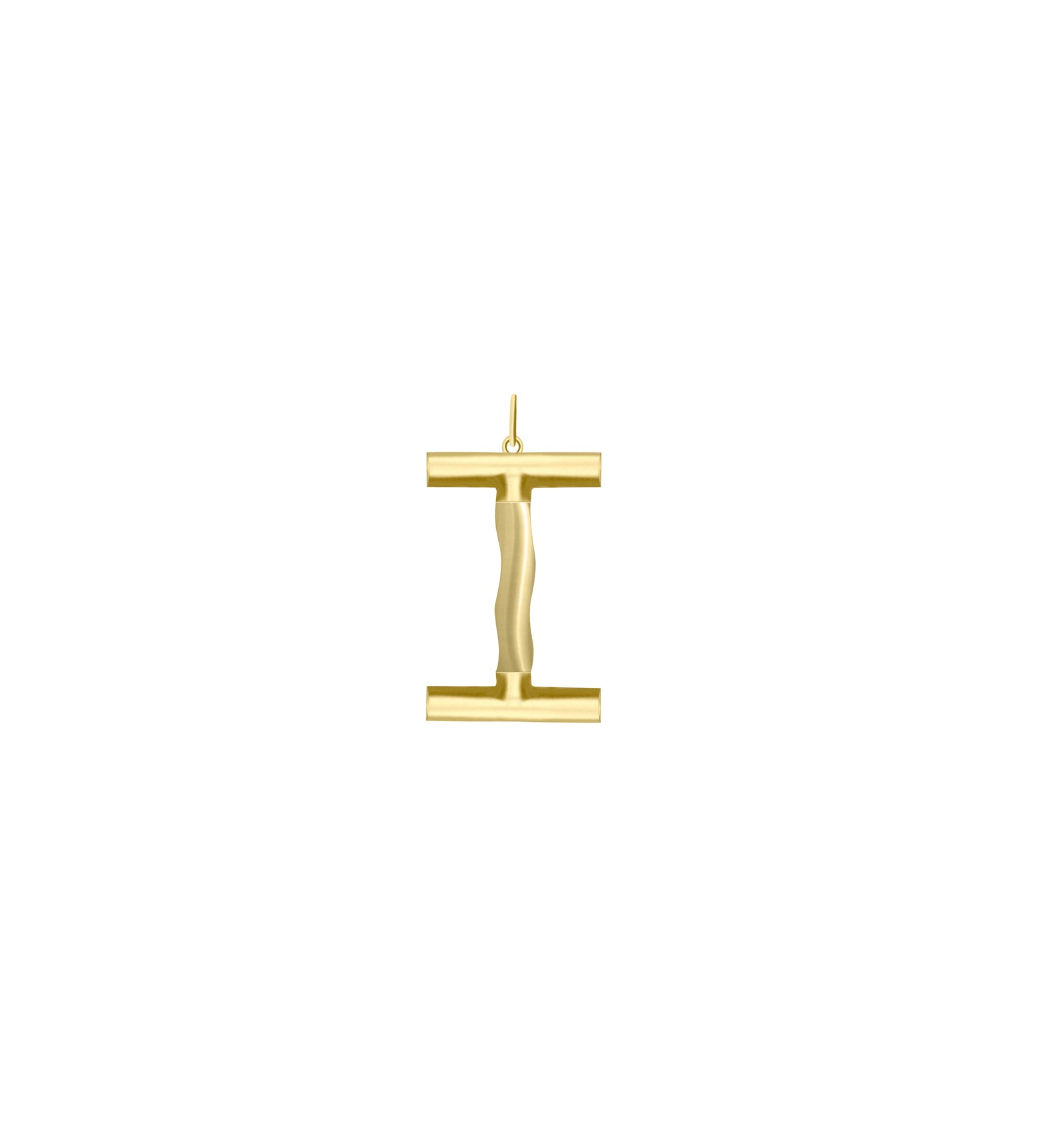 XL Solid Initial with Chain