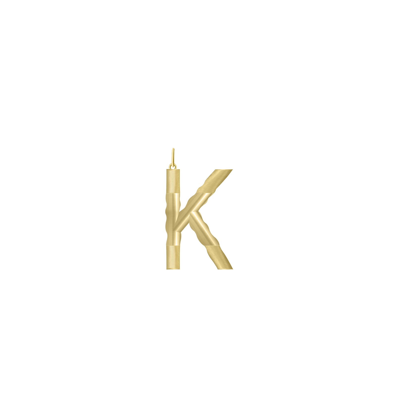 XL Solid Initial with Chain