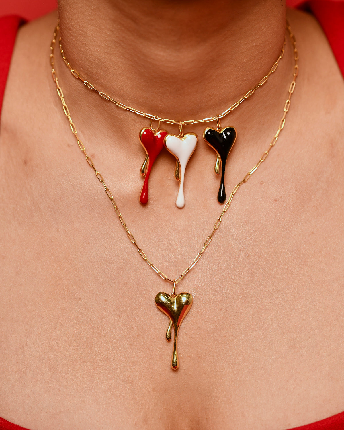 Melting Pendant With Chain