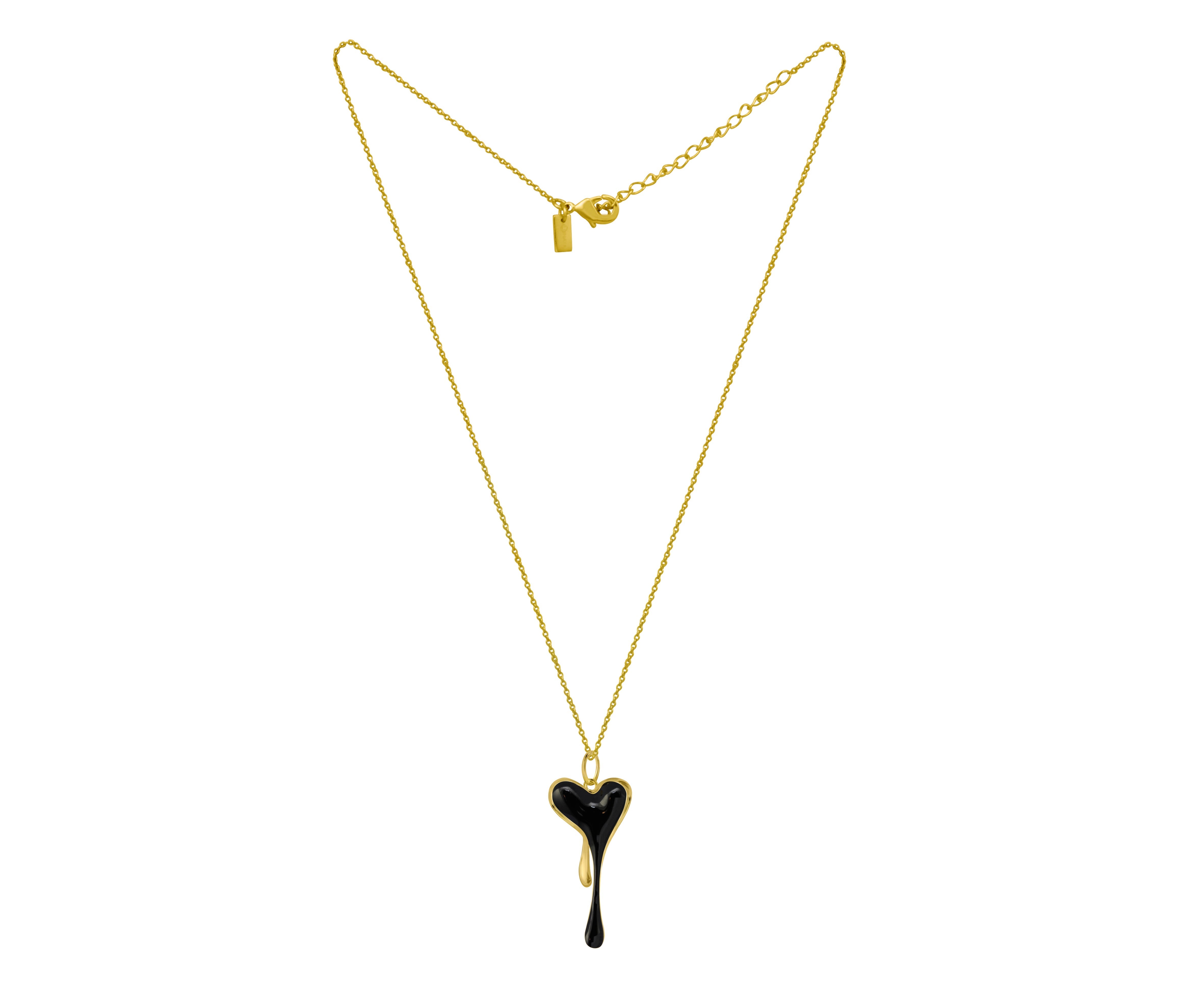 Melting Pendant With Chain
