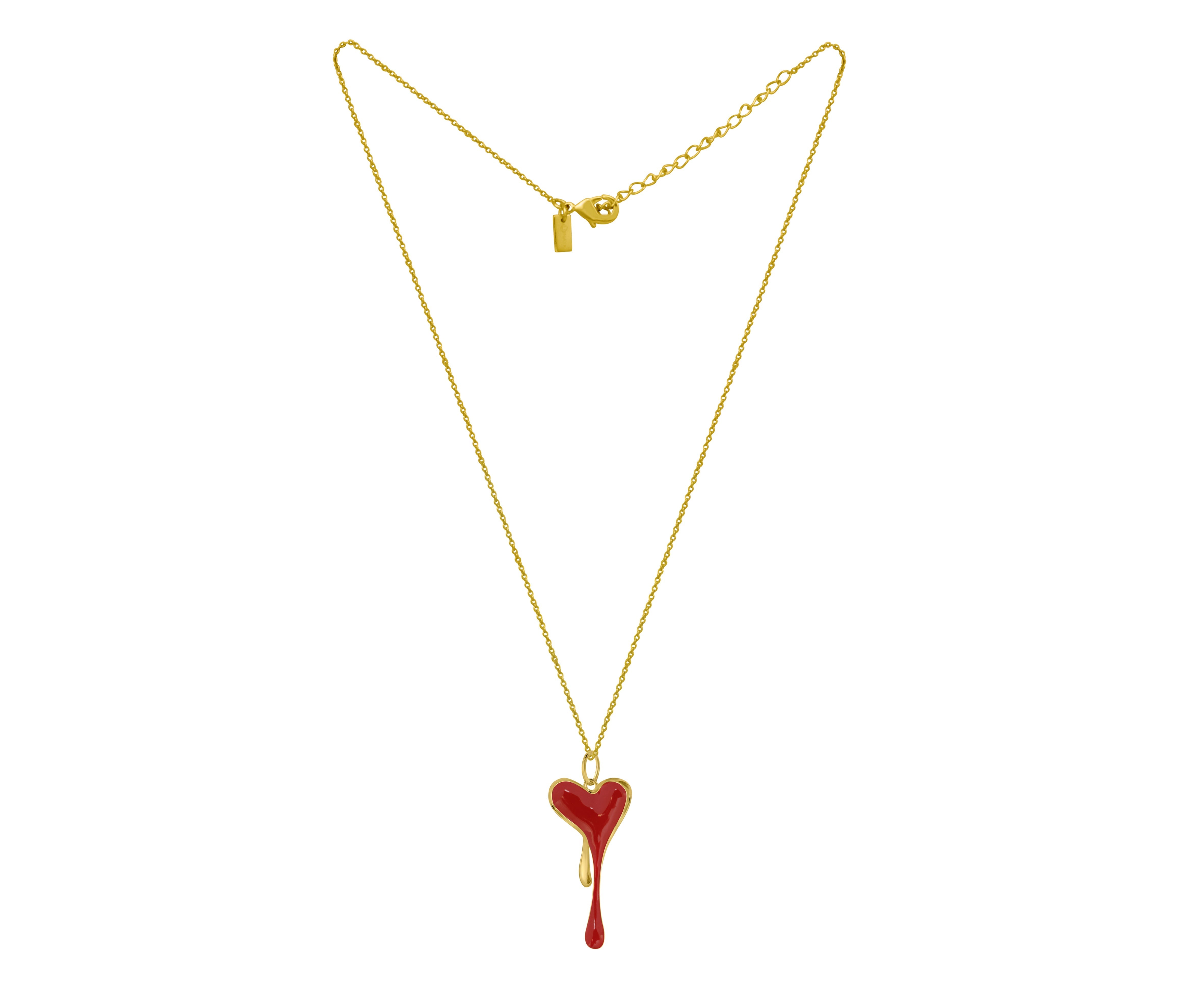 Melting Pendant With Chain