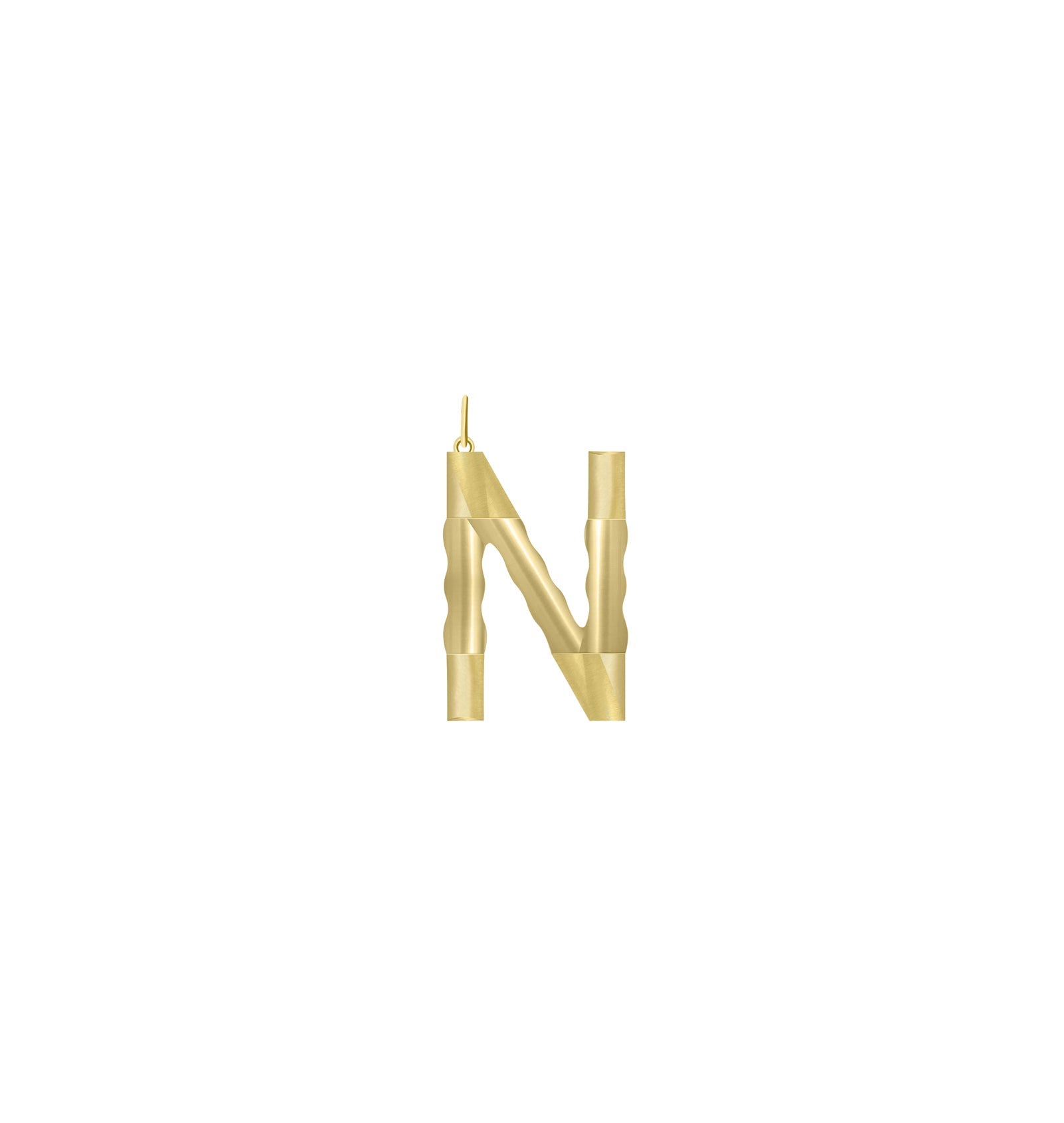 XL Solid Initial with Chain