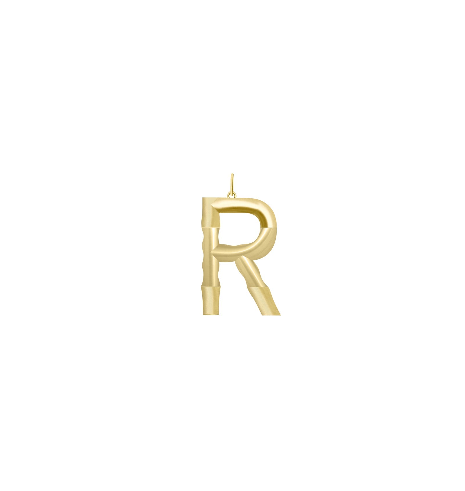 XL Solid Initial with Chain