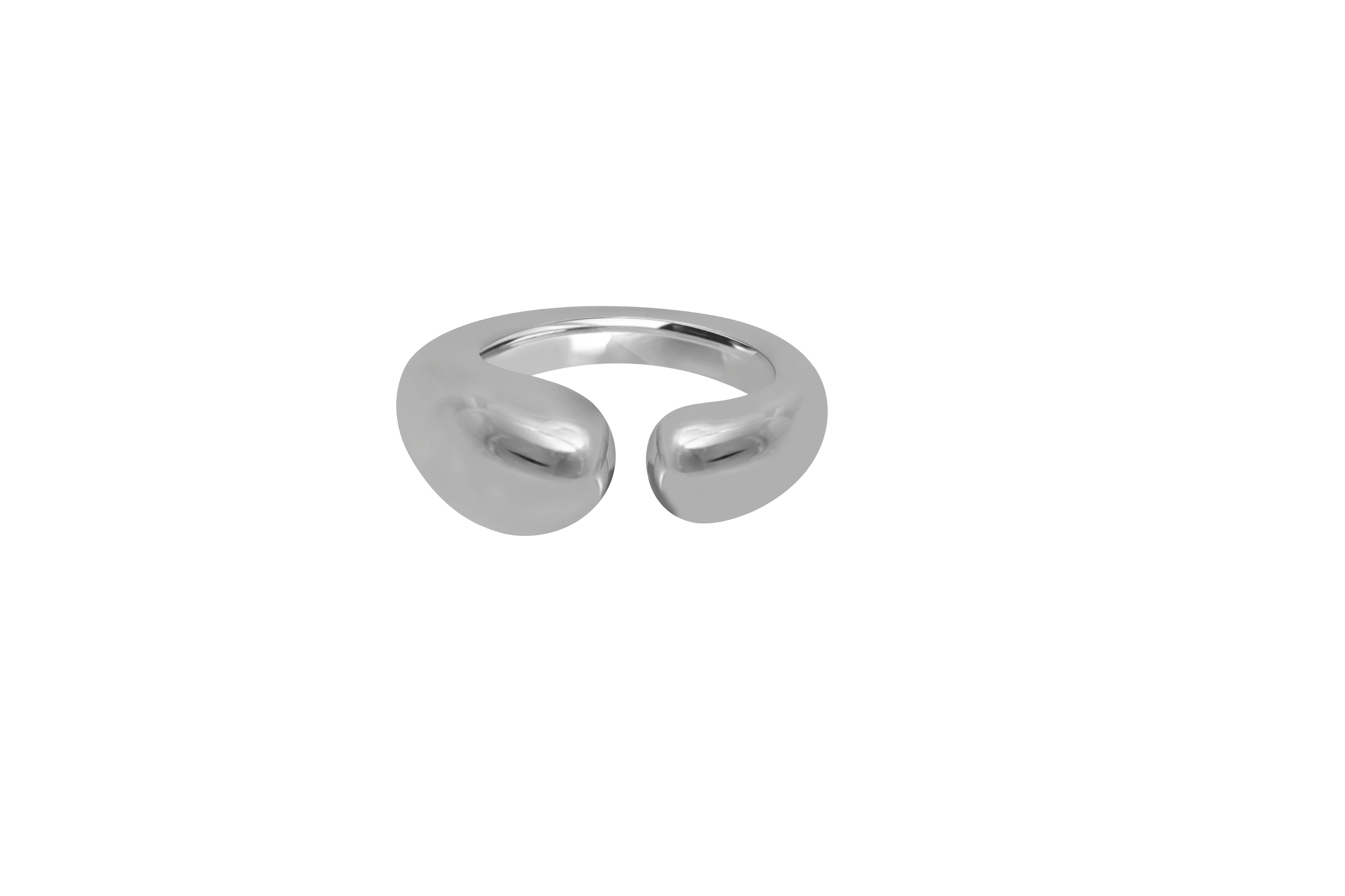 Solid Pebble Band (XL) (Silver)
