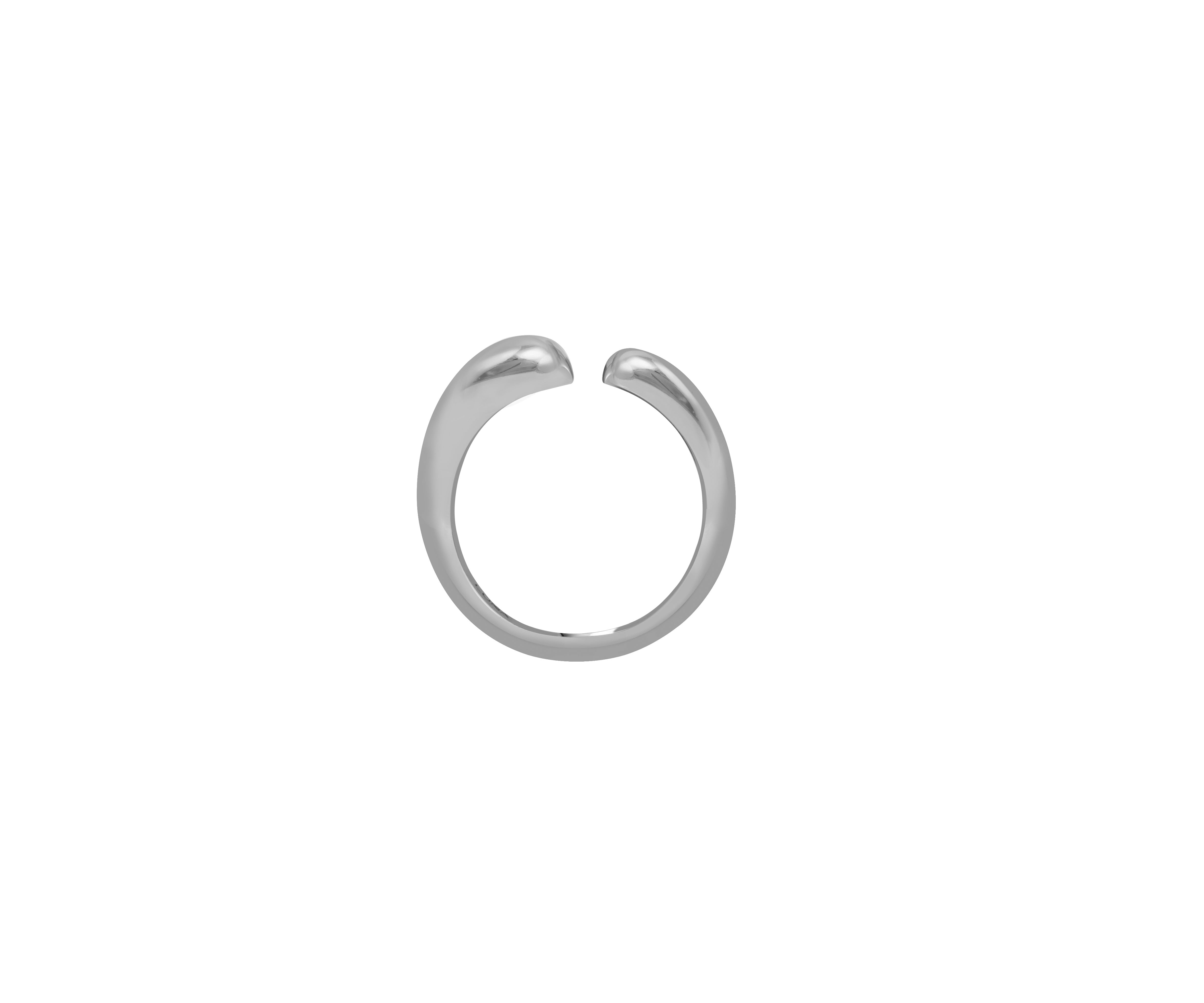Solid Pebble Band (S) (Silver)