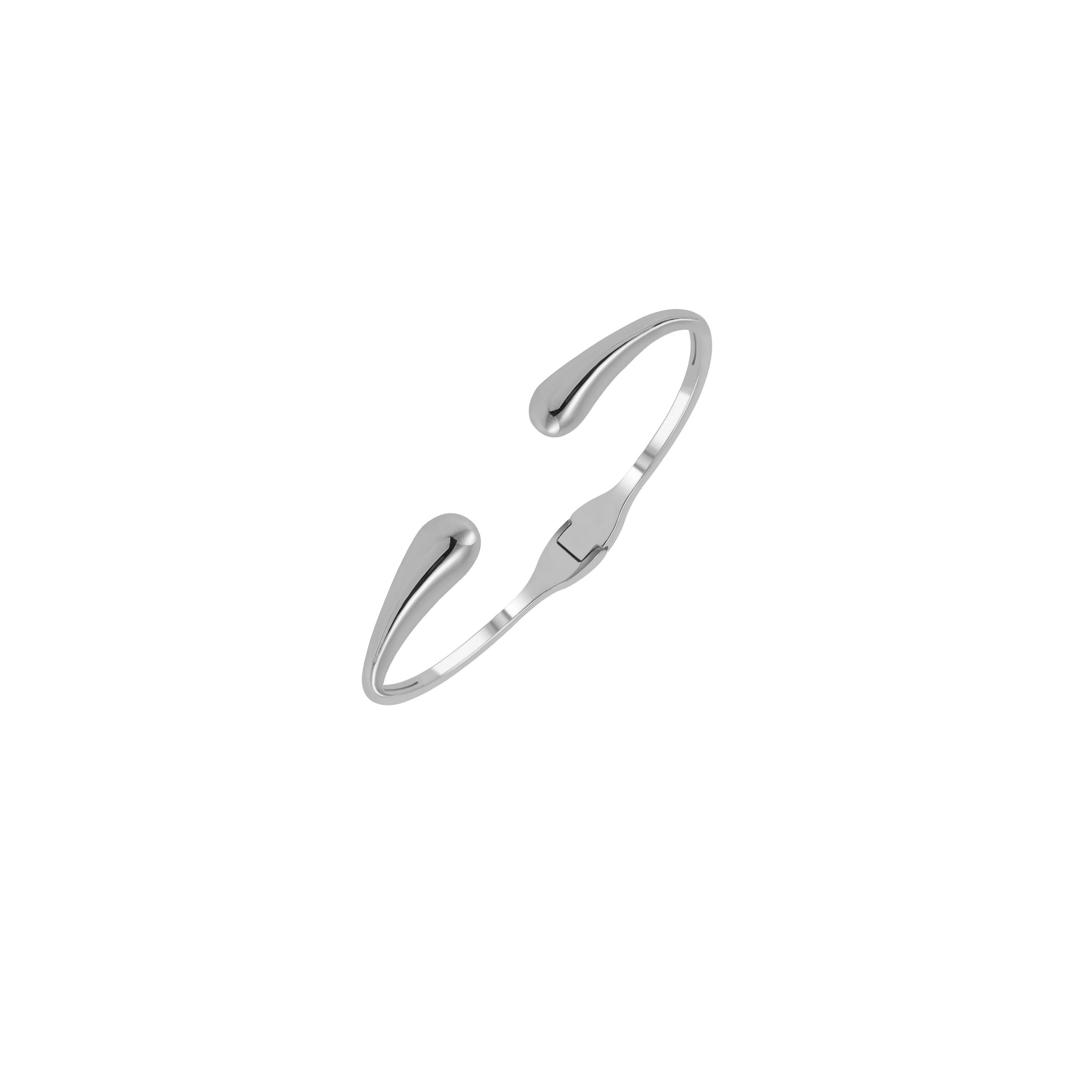 Solid Silver Pebble Cuff