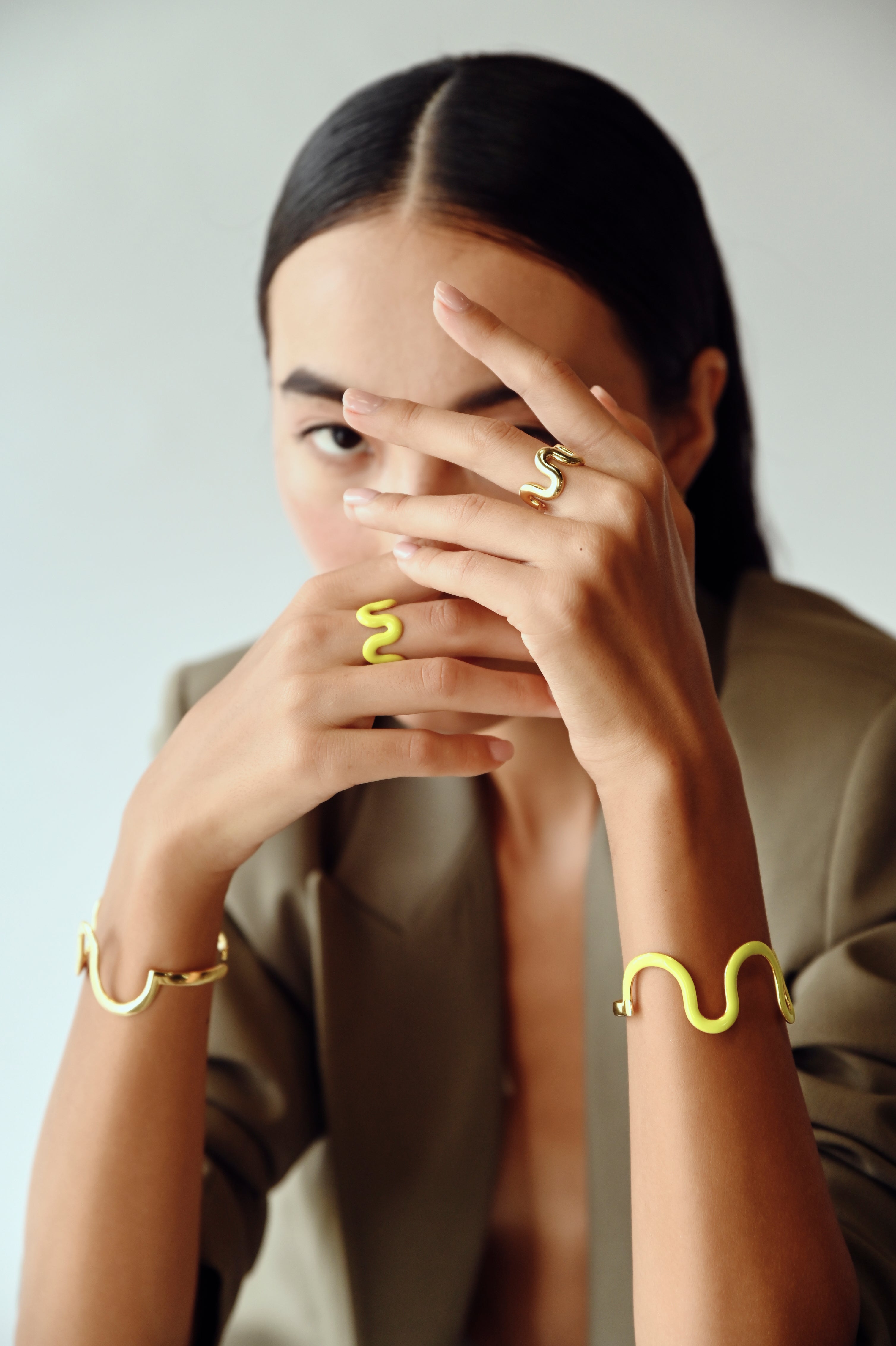 Swirl Cuff - Enamel