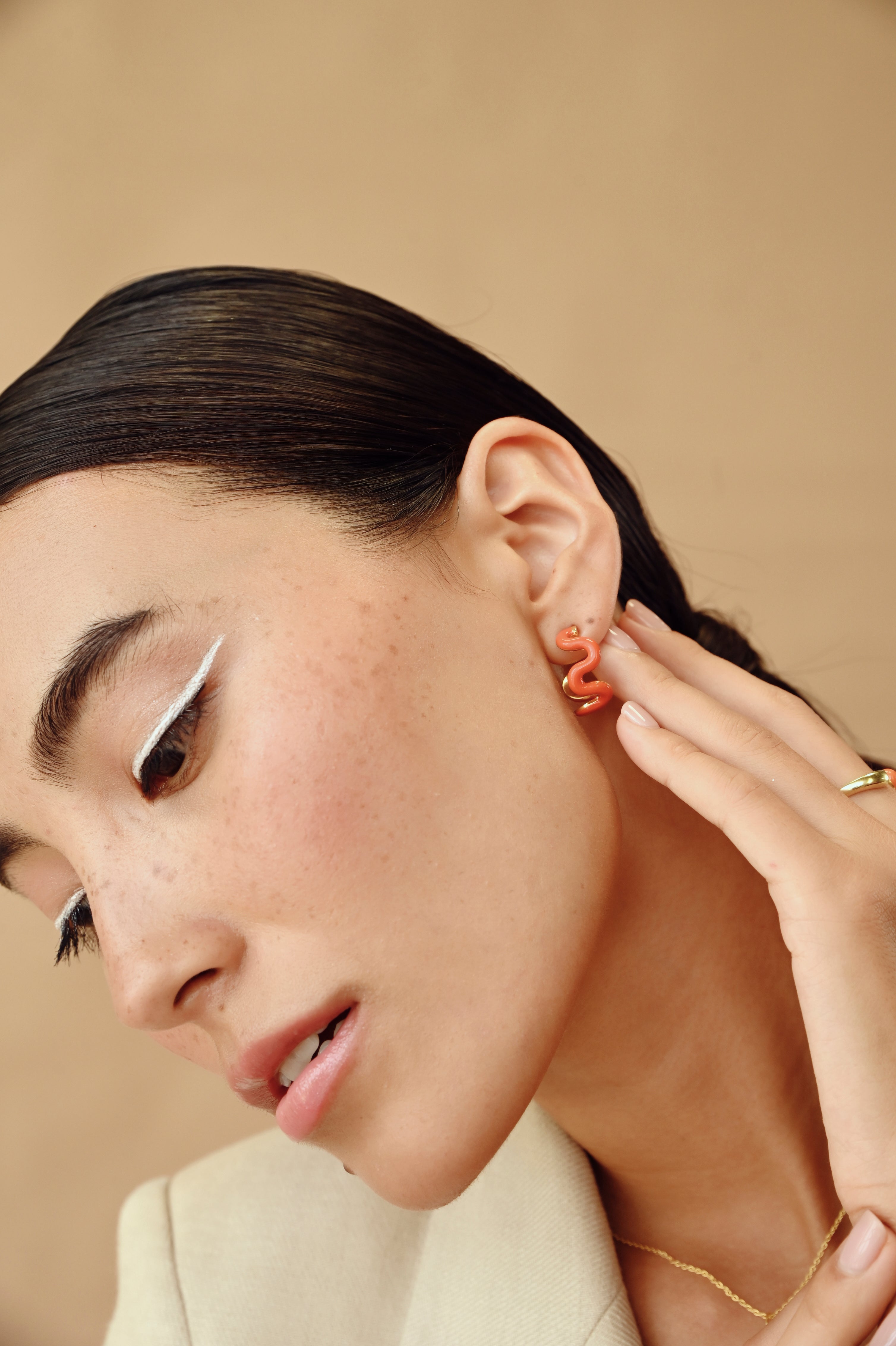 Swirl Enamel Hoops