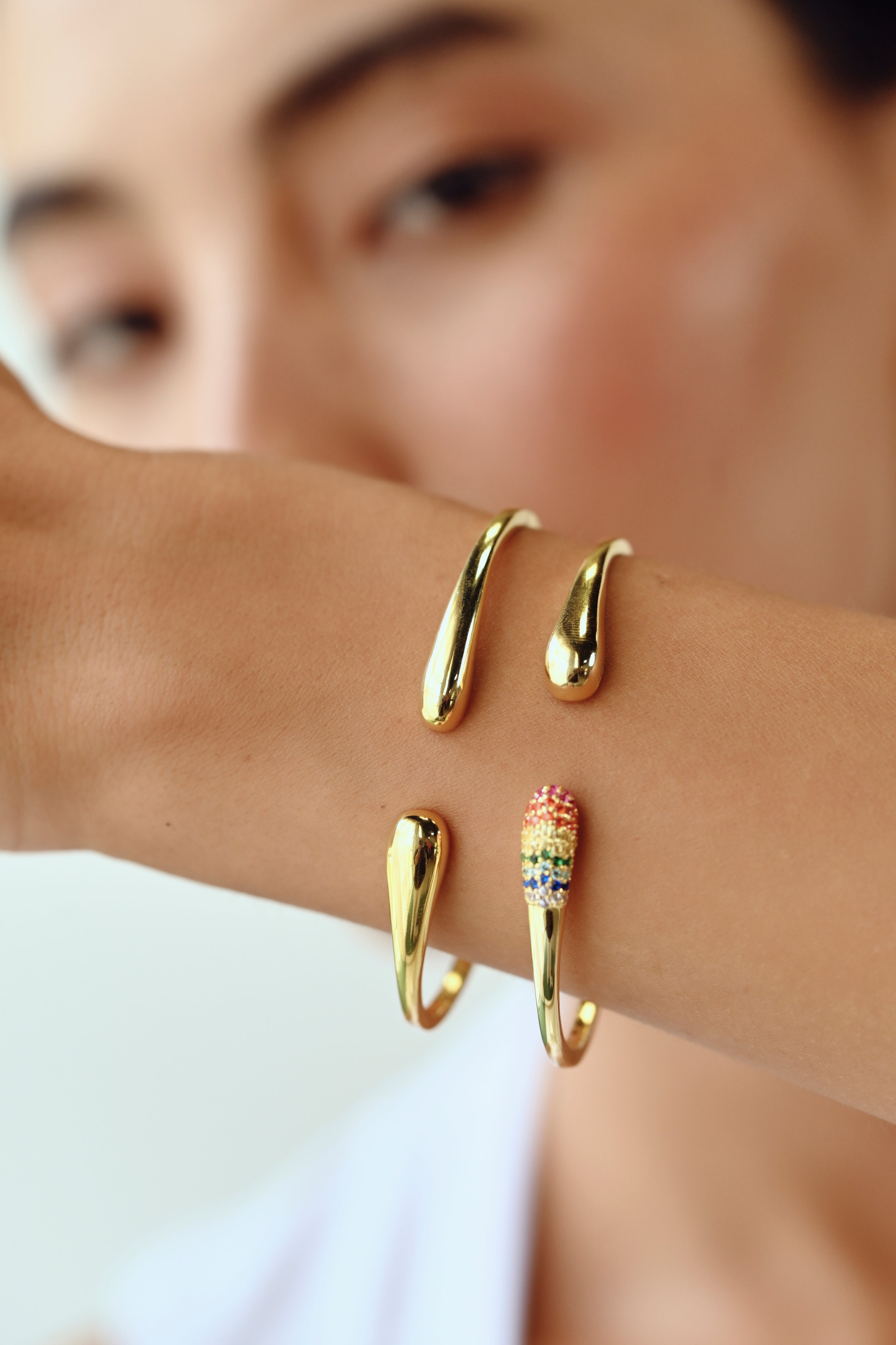 Rainbow Frosted Cuff