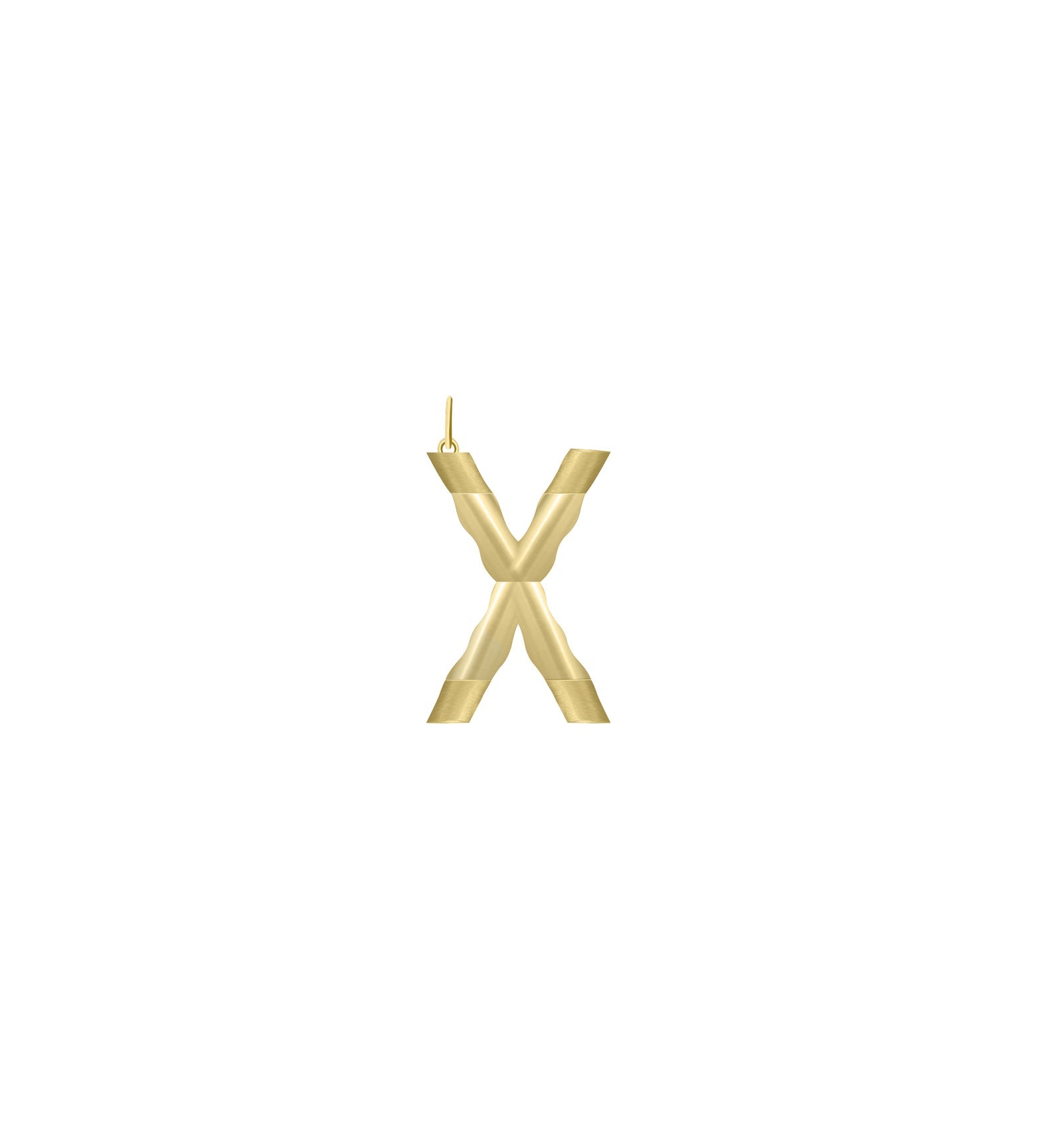 XL Solid Initial with Chain